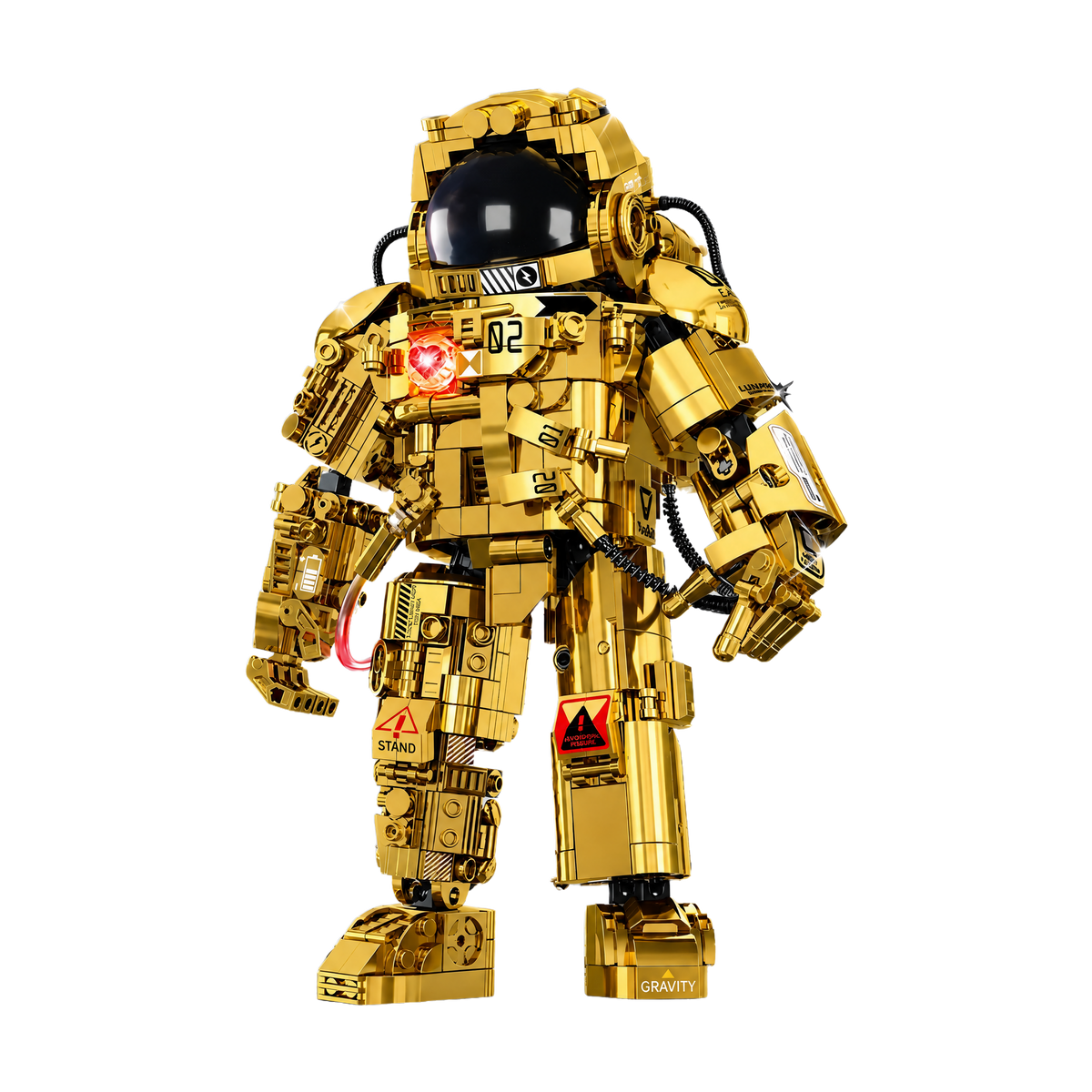 Gold Edition Astronaut brick model