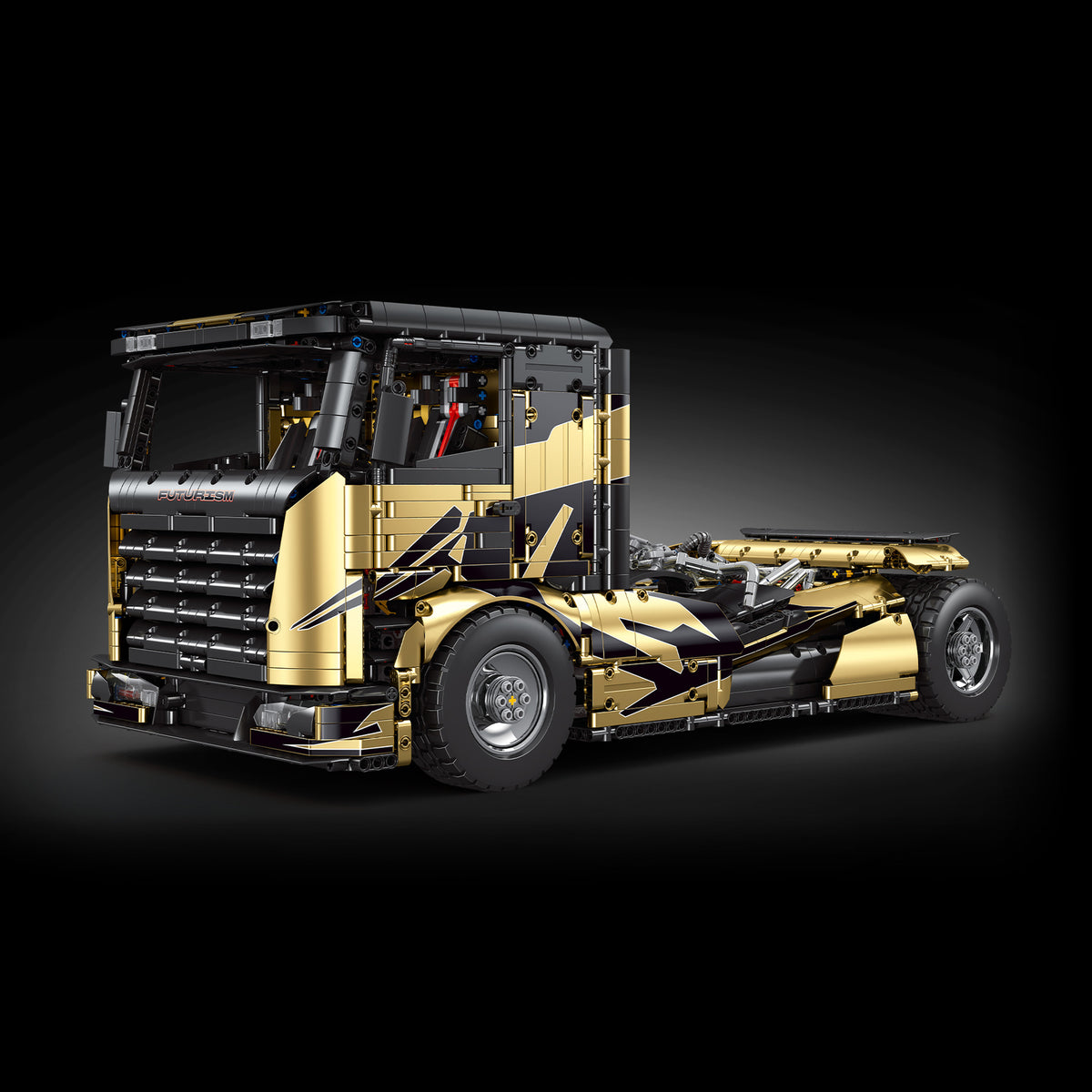 Gold Edition V8 Heavy-Duty Truck brick model