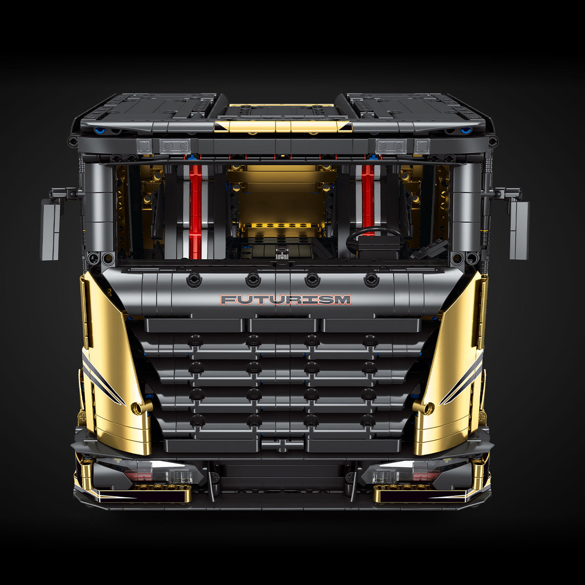 Gold Edition V8 Heavy-Duty Truck brick model