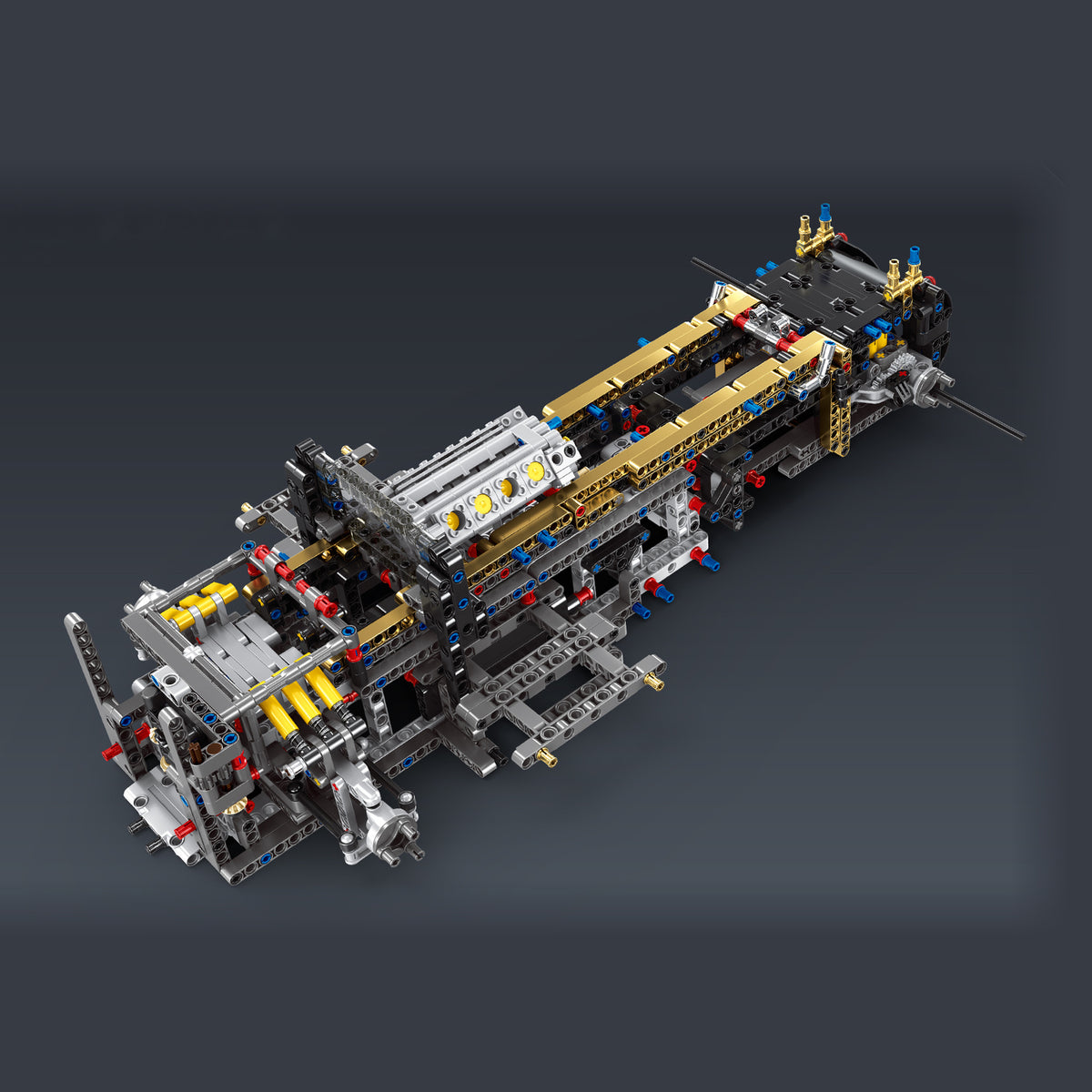 Gold Edition V8 Heavy-Duty Truck brick model