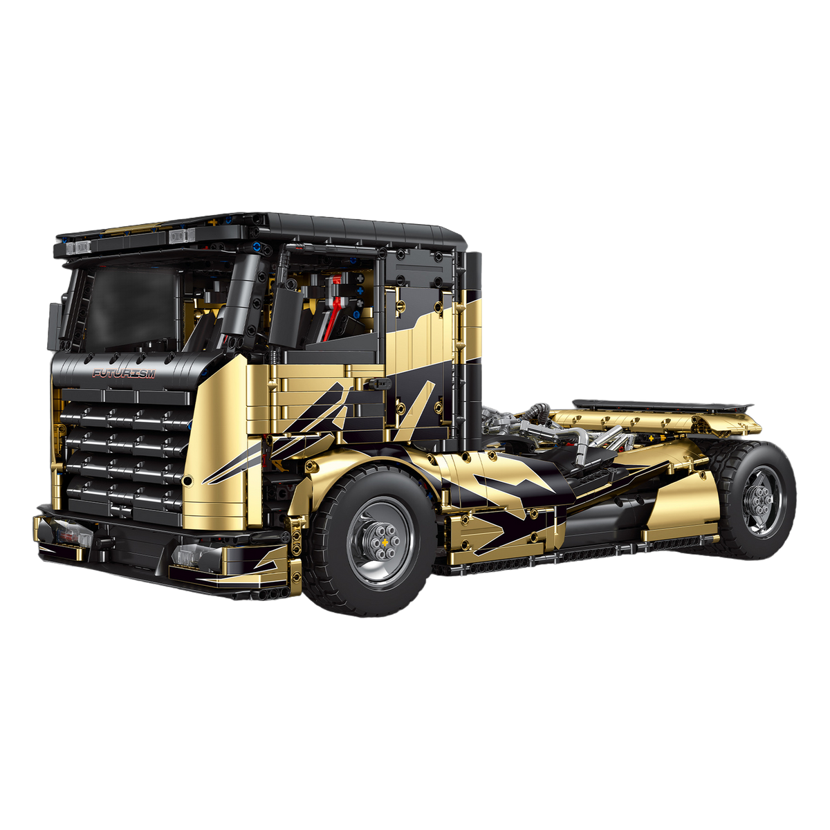 Gold Edition V8 Heavy-Duty Truck brick model