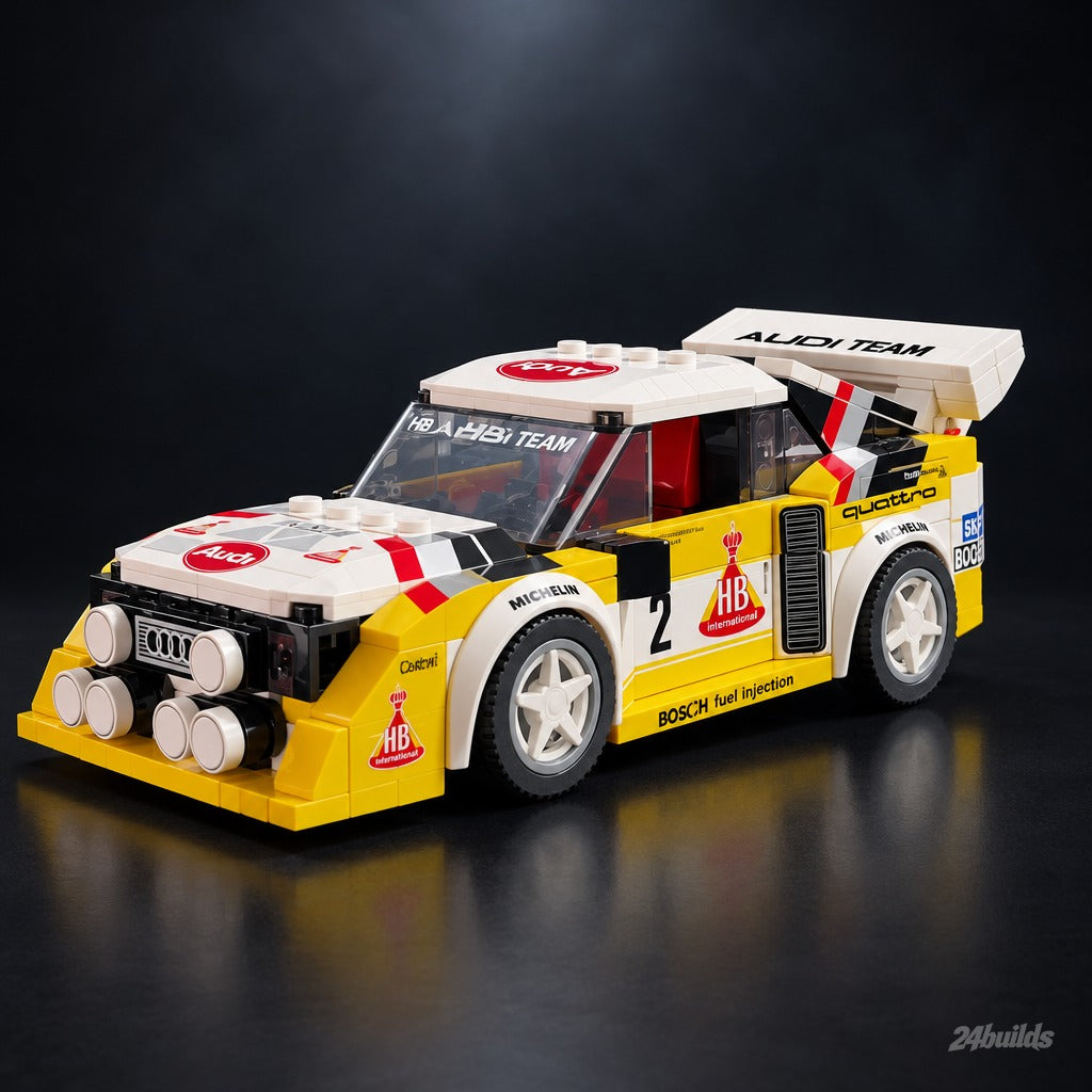 HB Audi Team Legends Bundle brick model, Sport Quattro S1 rally car