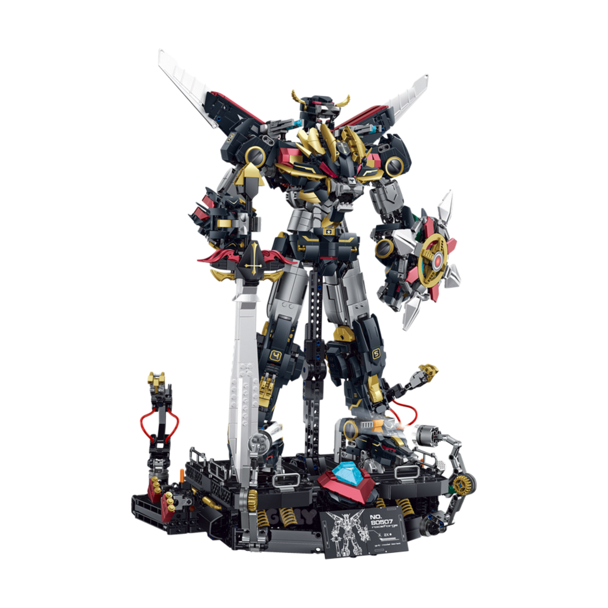 Ironclad Rex Lion Mech brick model