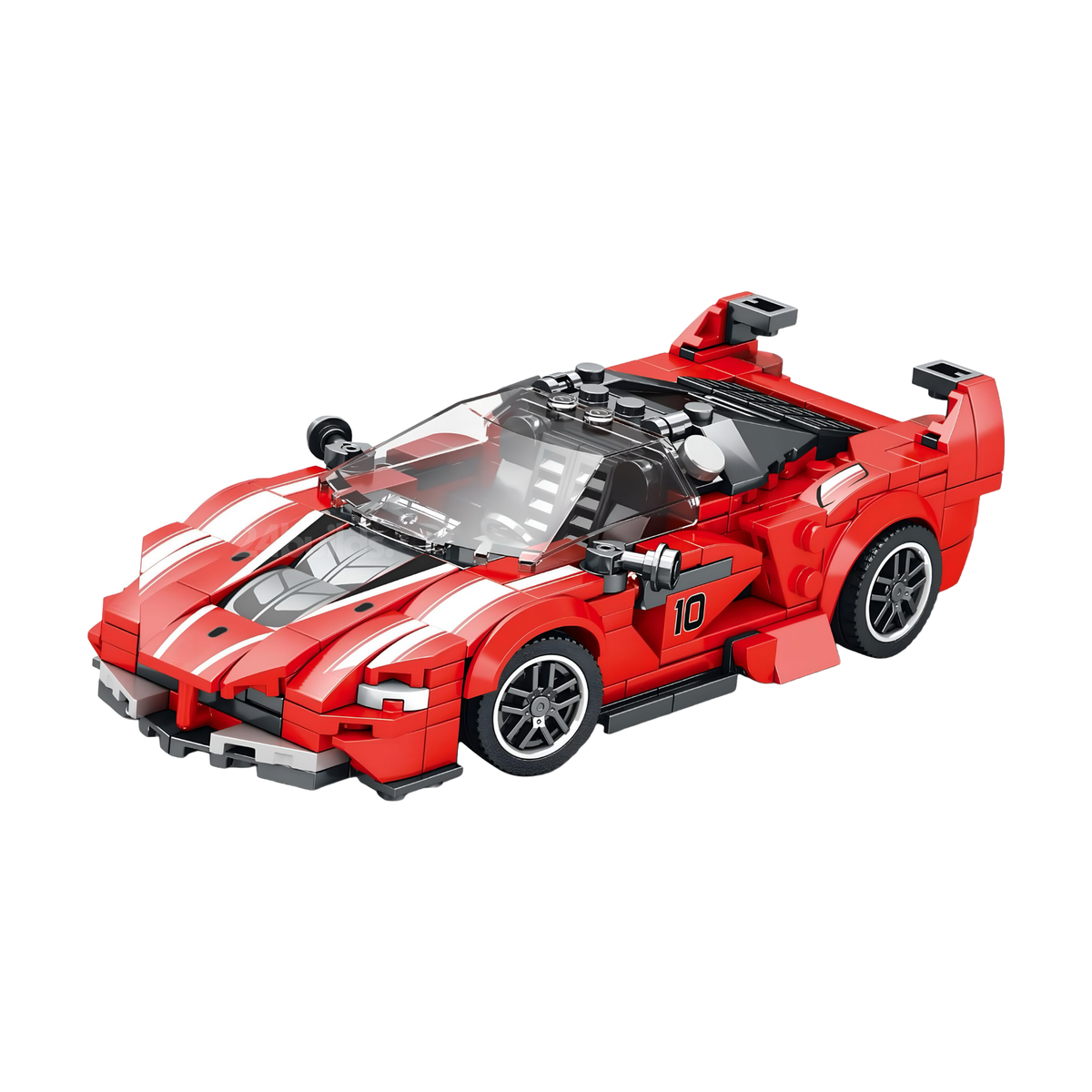 A split rear wing on a 1:24 track car