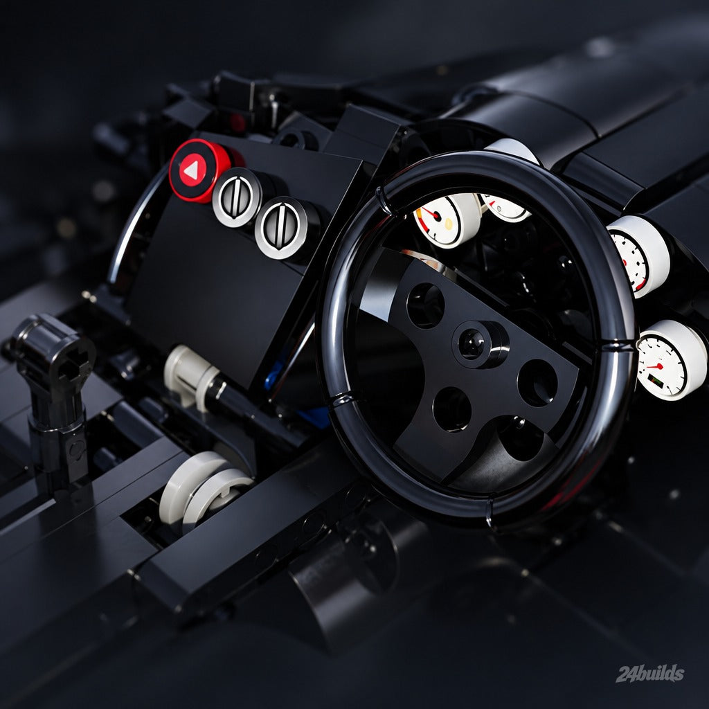 Mazda RX-7 Fortune brick model, steering wheel and dials