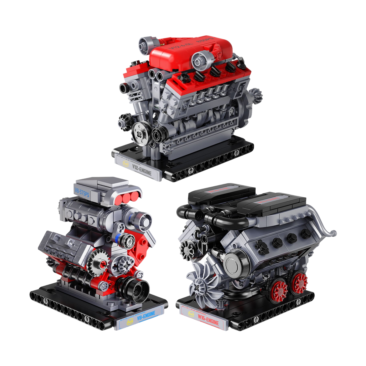 Des moteurs V8, V12 et W16 qui tournent tous