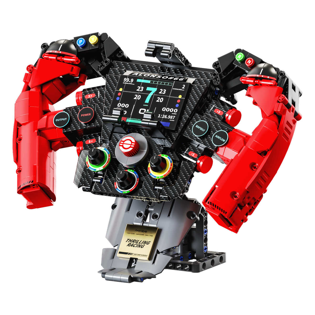 Red Grand Prix Steering Wheel