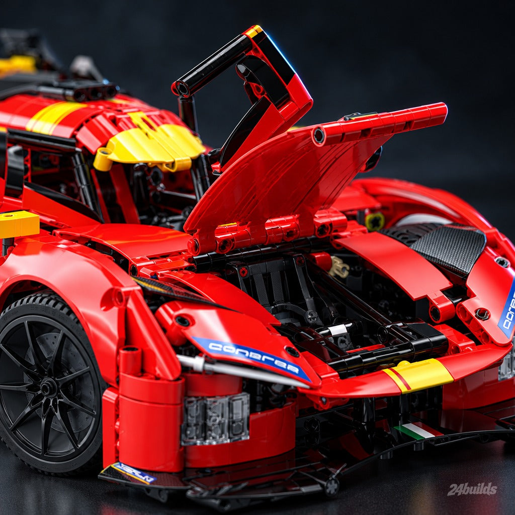 Remote Controlled Endurance Hypercar Champion brick model, open door and cockpit