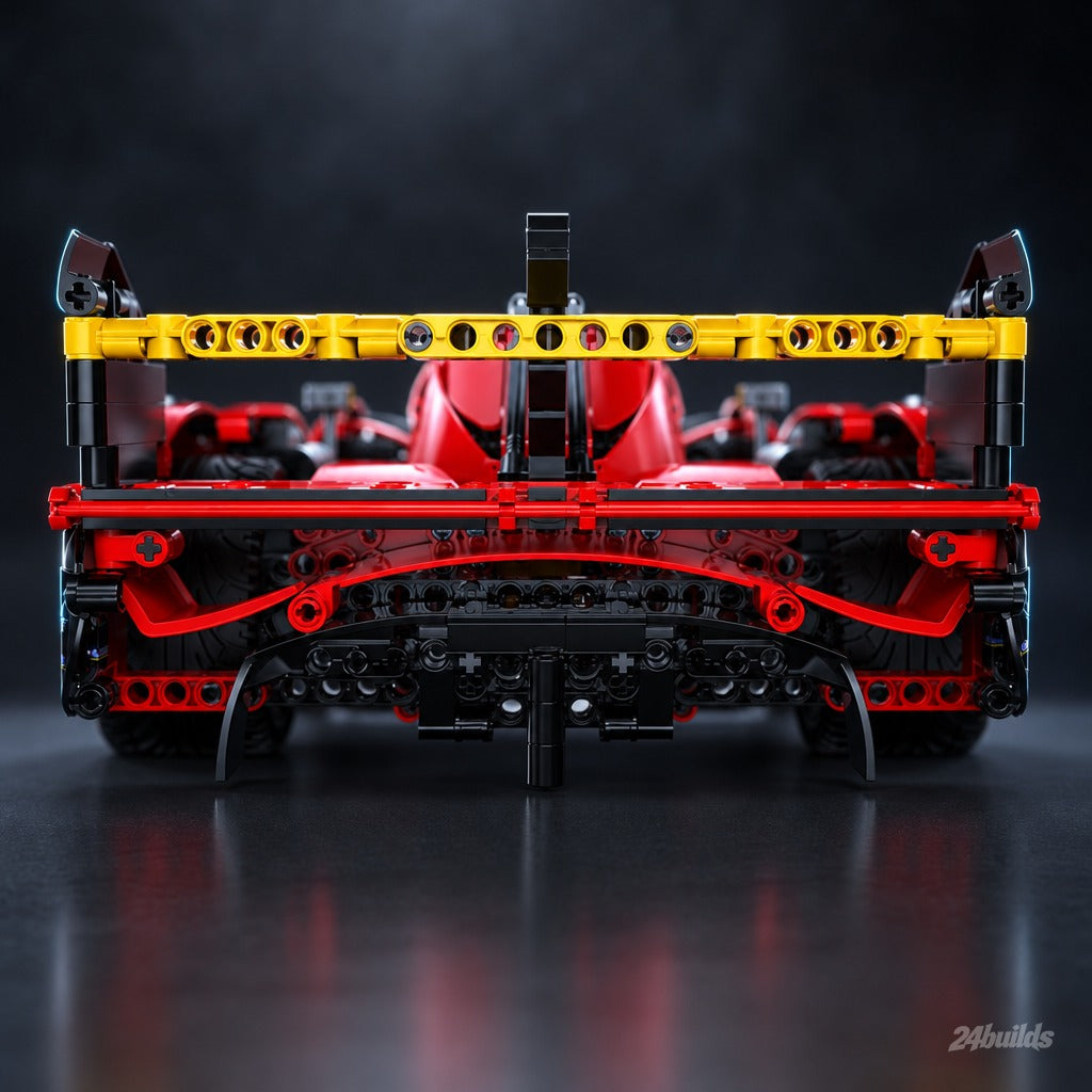 Remote Controlled Endurance Hypercar Champion brick model, rear wing and diffuser