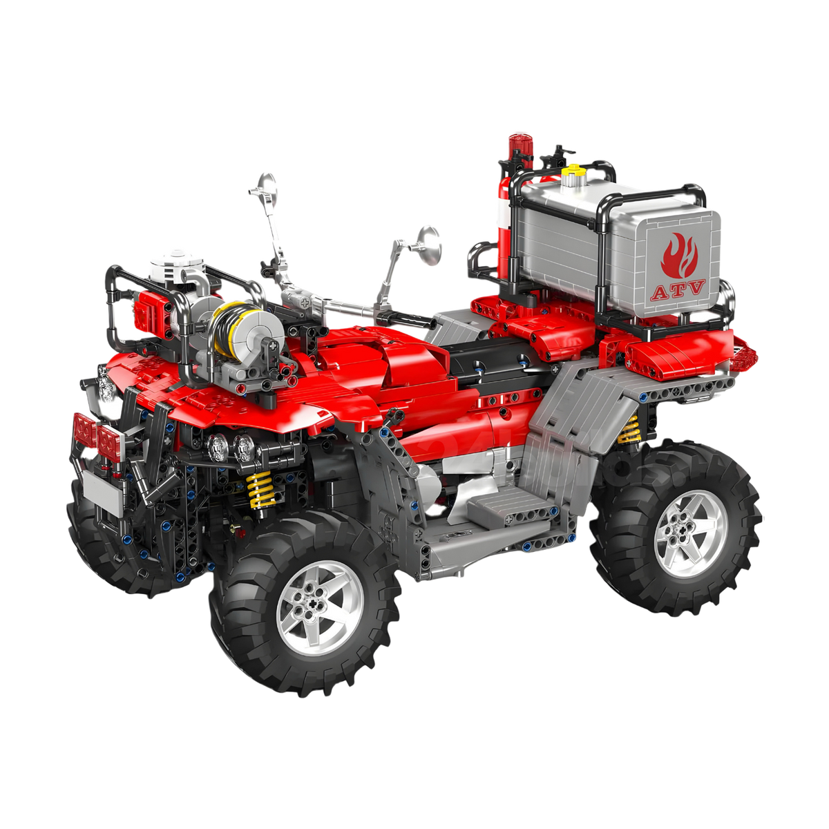A rescue quad you drive and steer by remote