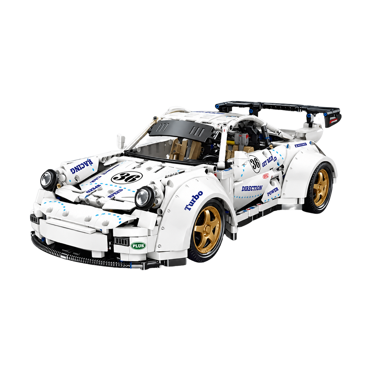 Remote Controlled German Widebody GT Racer brick model
