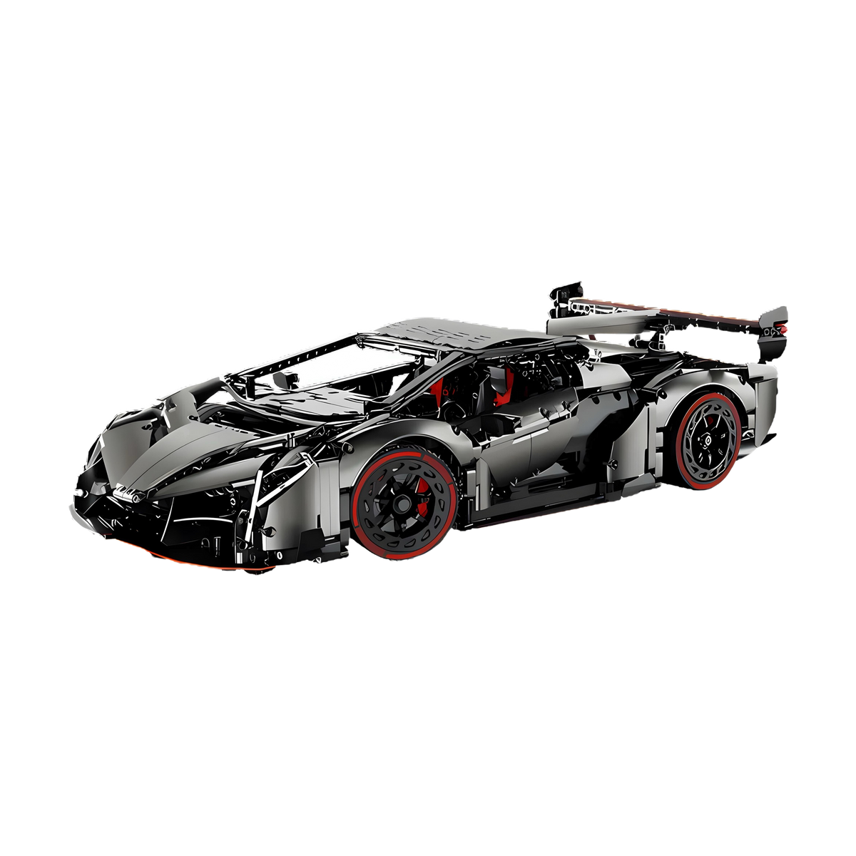 Vertical doors and a rising rear spoiler