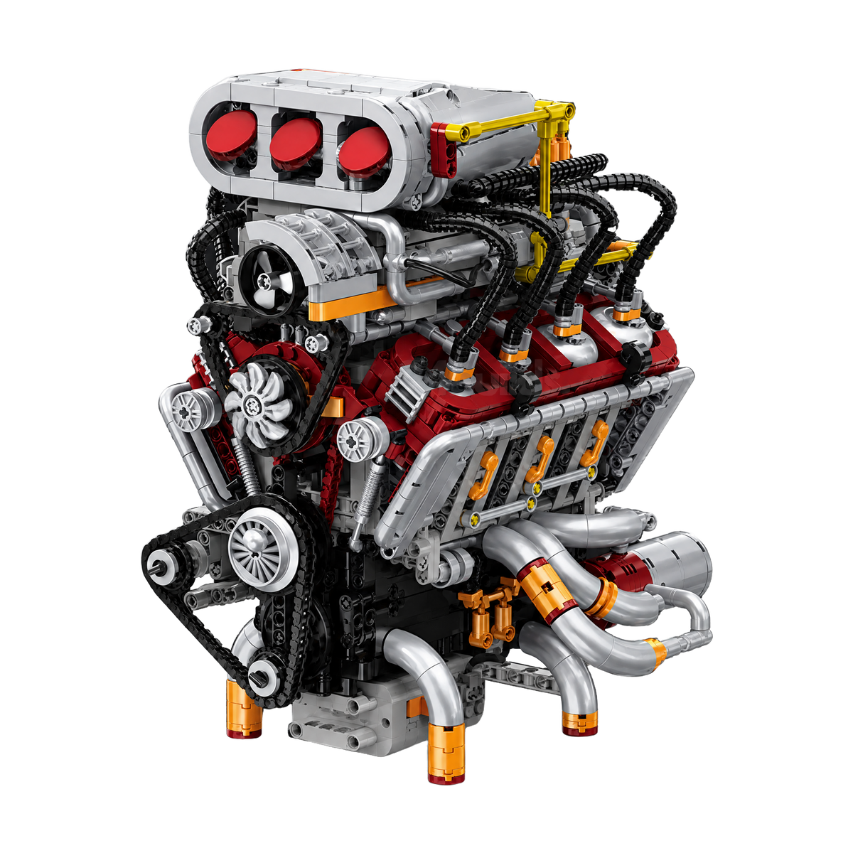 The Ultimate American Supercharged V8 Engine brick model