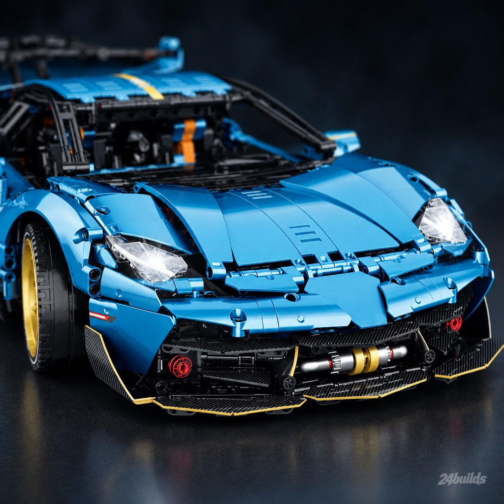 The Ultimate Italian V12 Flagship brick model, front end and headlights