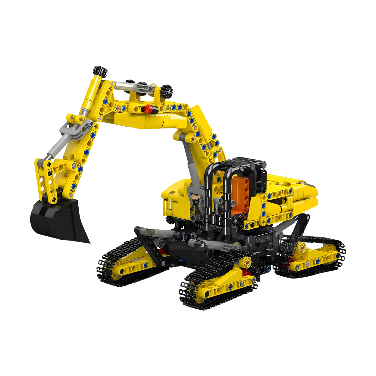 Swing the superstructure and tilt the bucket