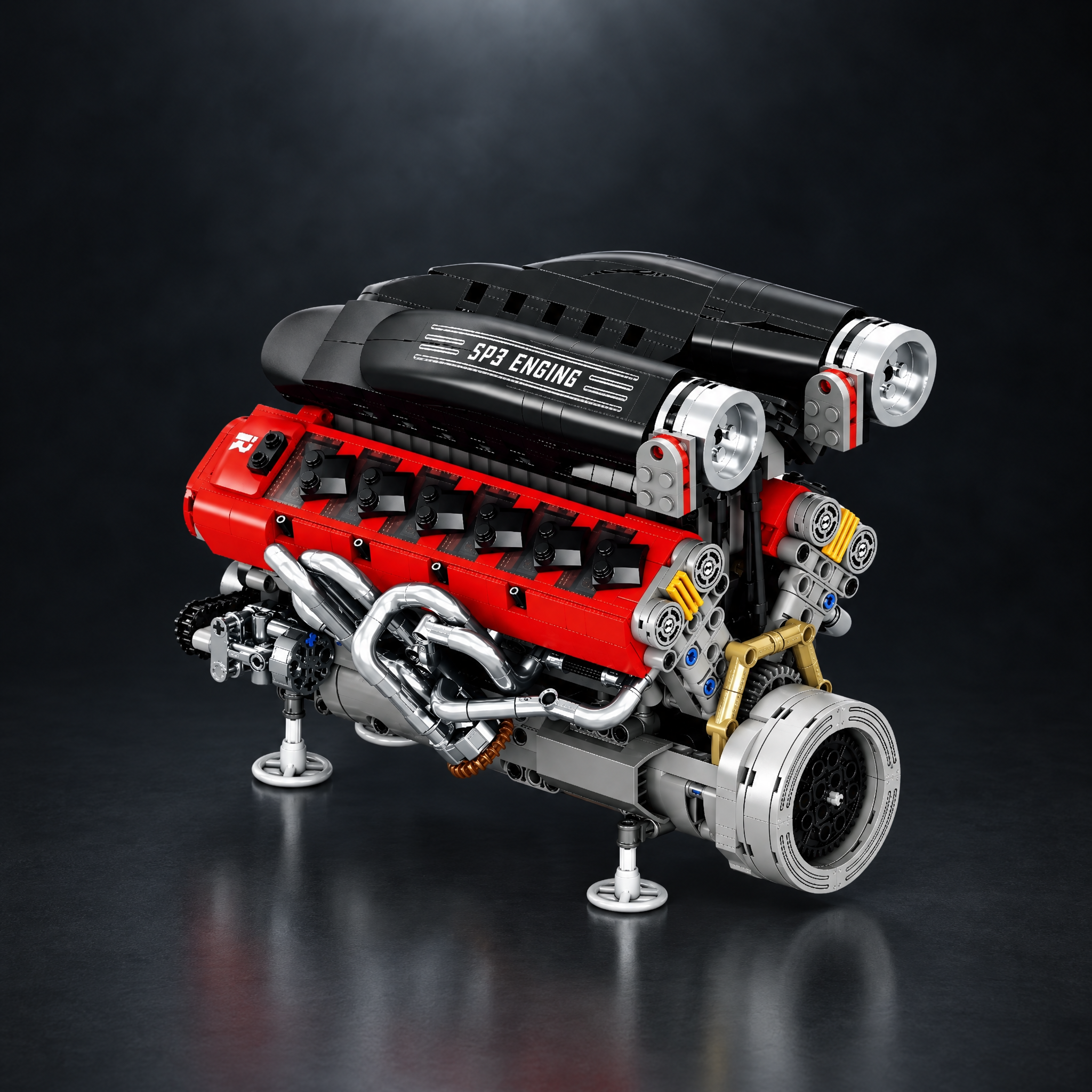 V10, V12 & W16 Engines brick model collection