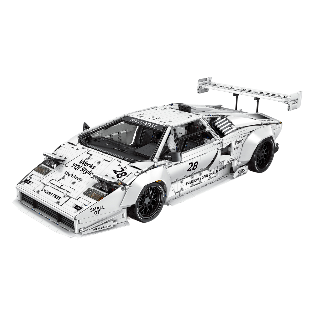 White Edition Italian Bull Widebody Classic brick model
