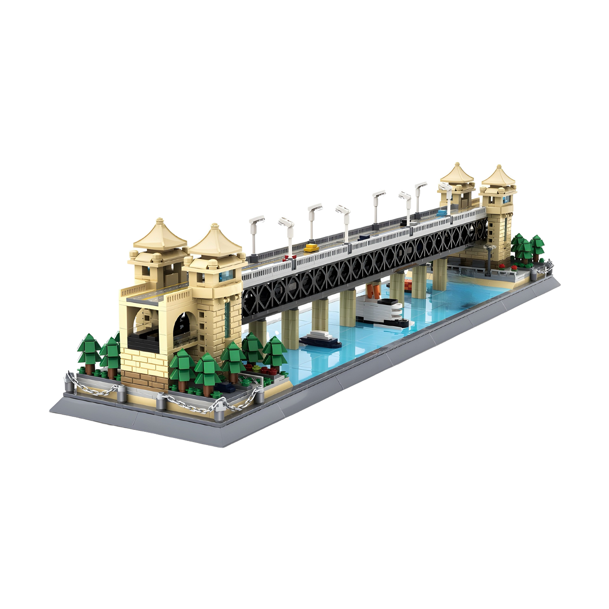Wuhan's historic Yangtze crossing in 1454 pieces
