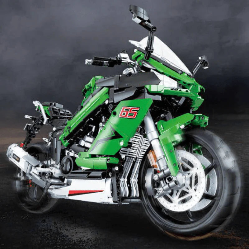 A full brake kit on a half-metre superbike