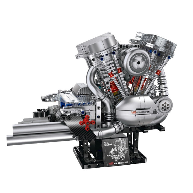 Motorised V-Twin Motorbike Engine
