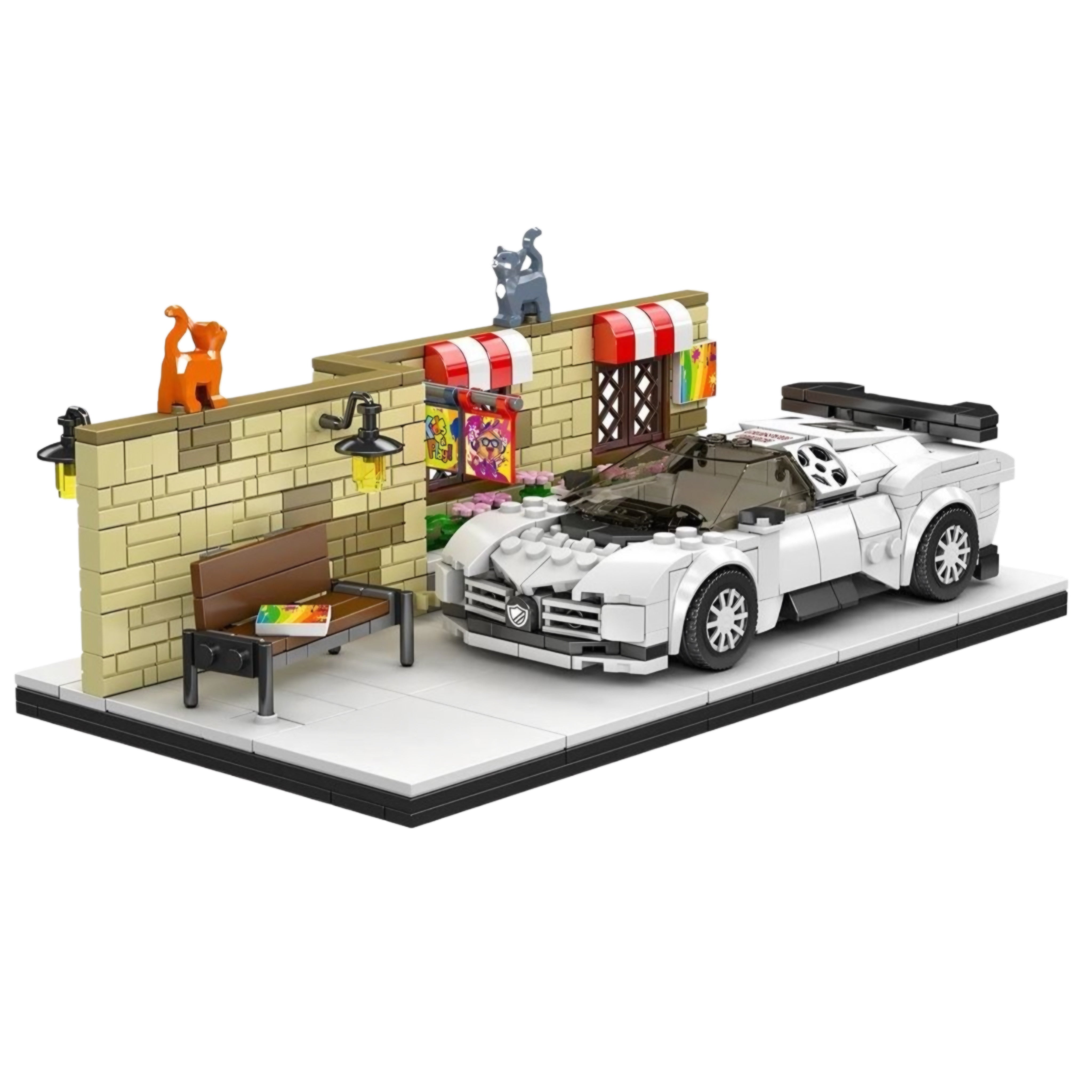 French Hypercar Street Scene | 592pcs