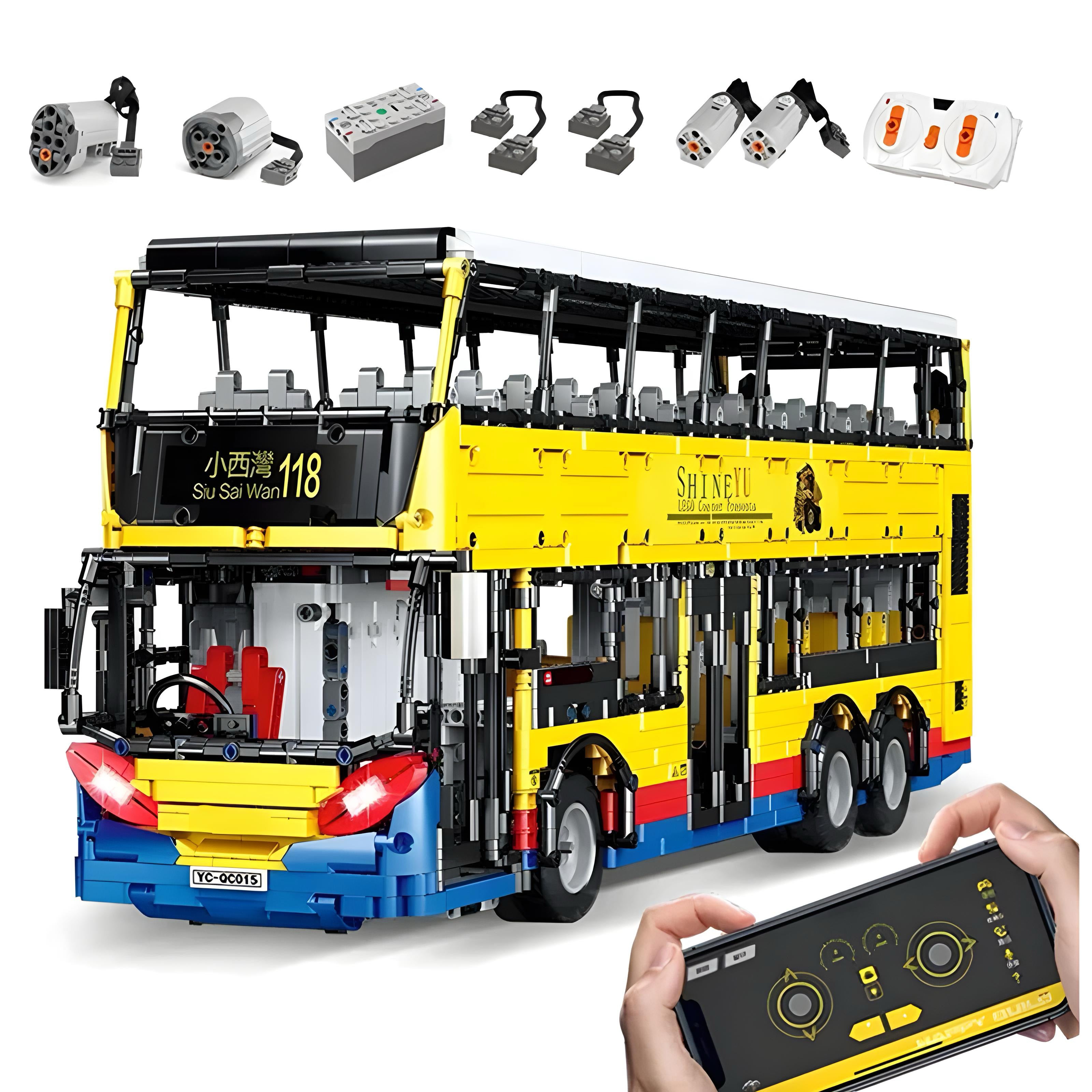 REMOTE CONTROLLED HONG KONG BUS | 4316PCS