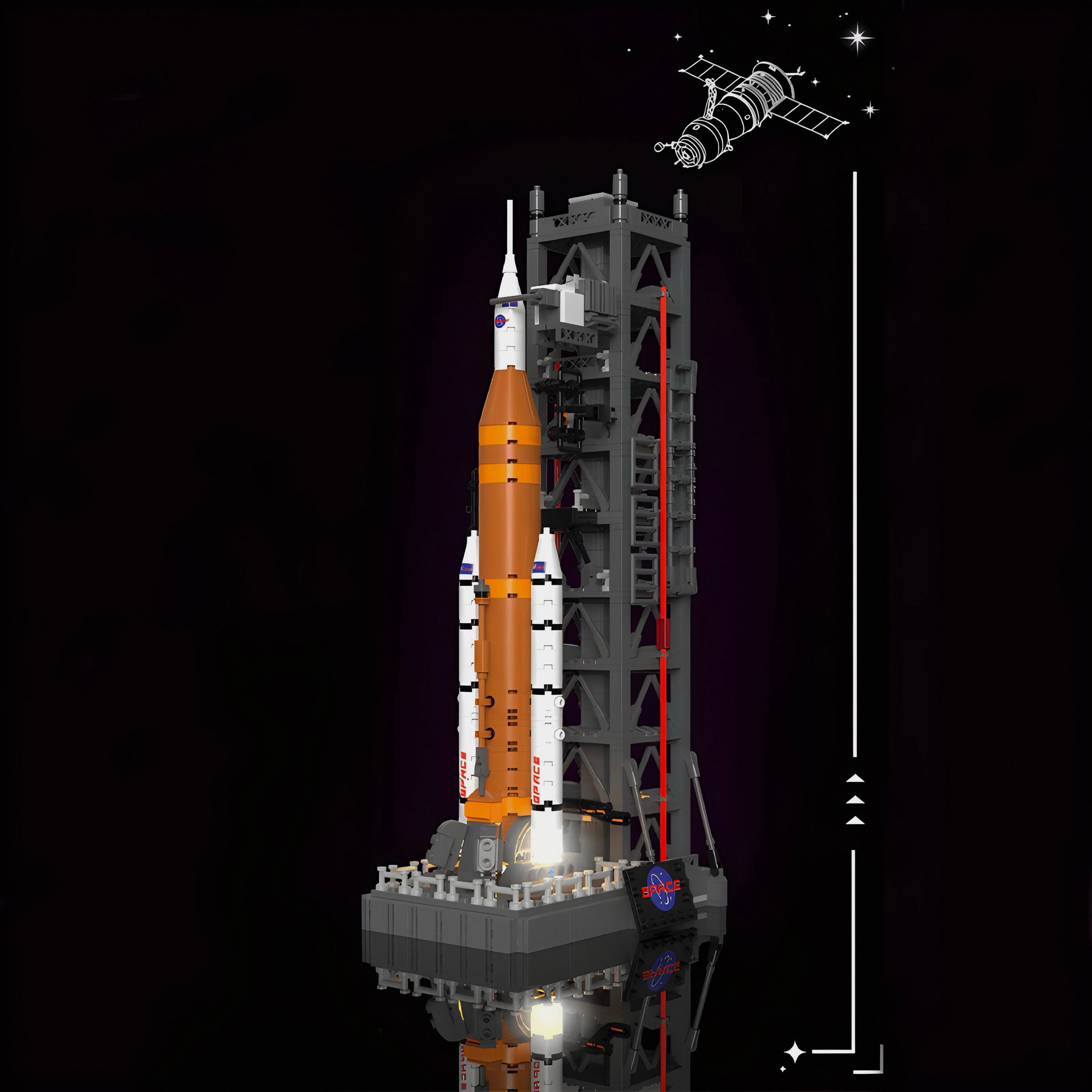 MOON LANDING: SLS SPACE LAUNCH SYSTEM | 908PCS