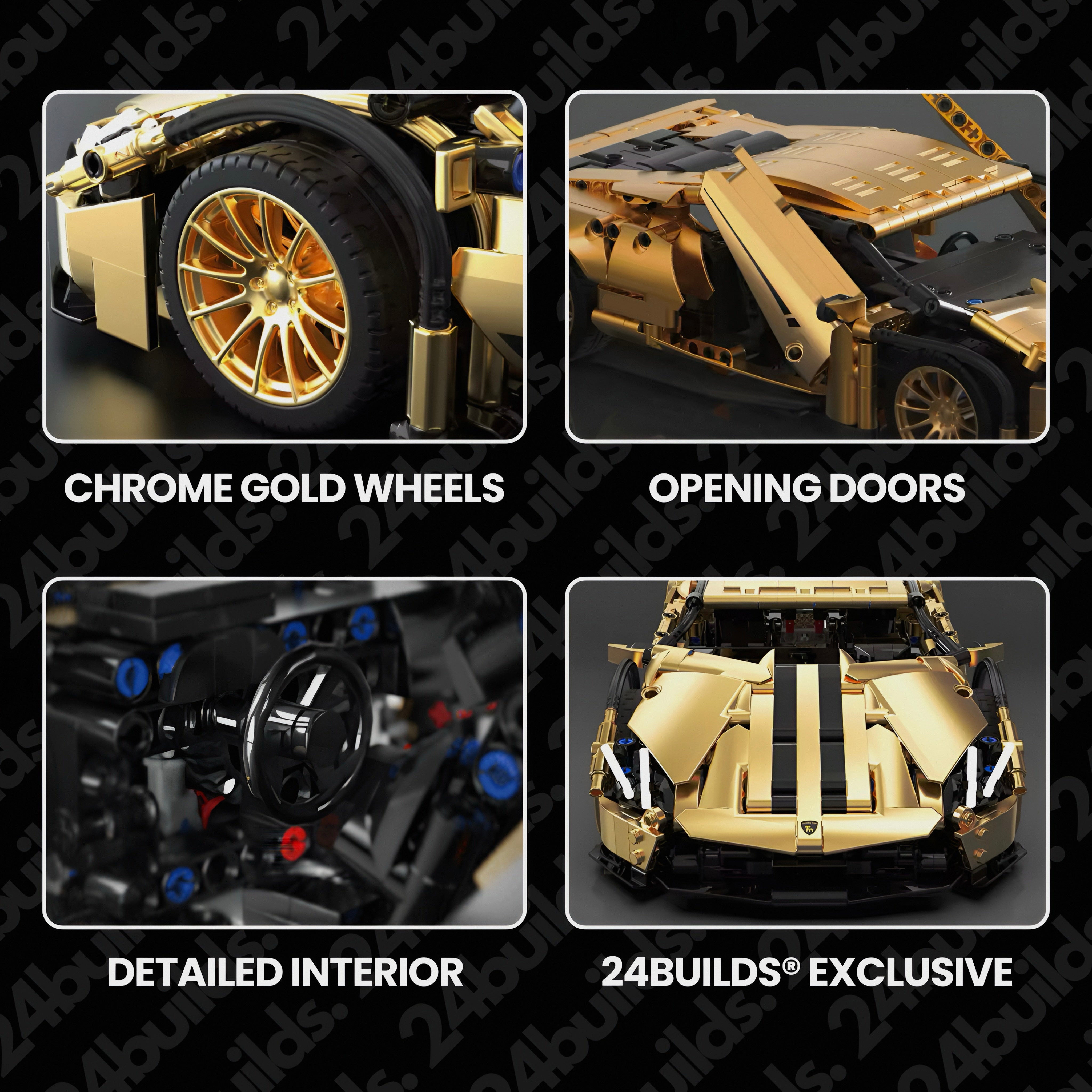 GOLD EDITION ITALIAN SUPERCAR | 1312PCS