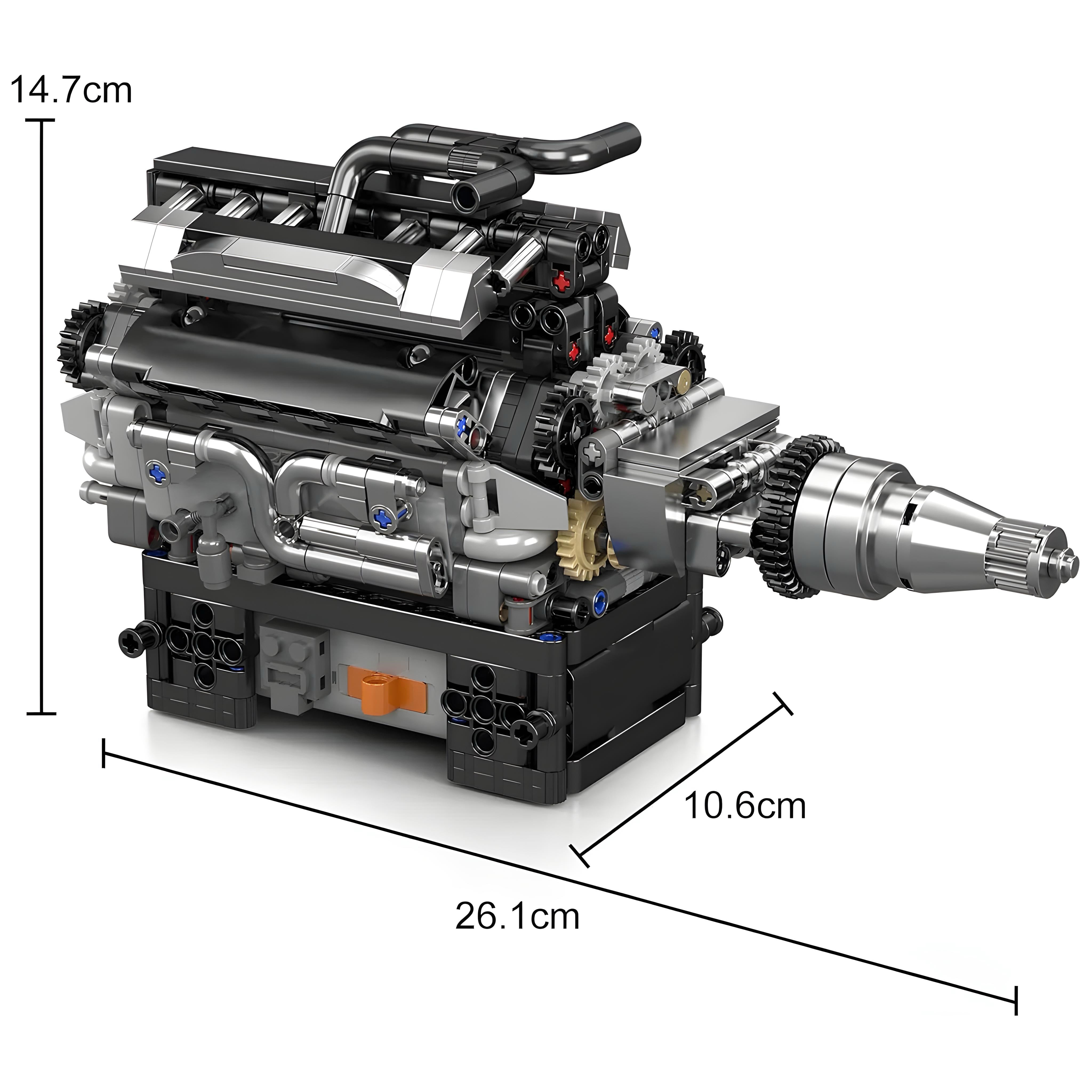 MOTORISED BRITISH LUXURY V12 ENGINE | 734PCS