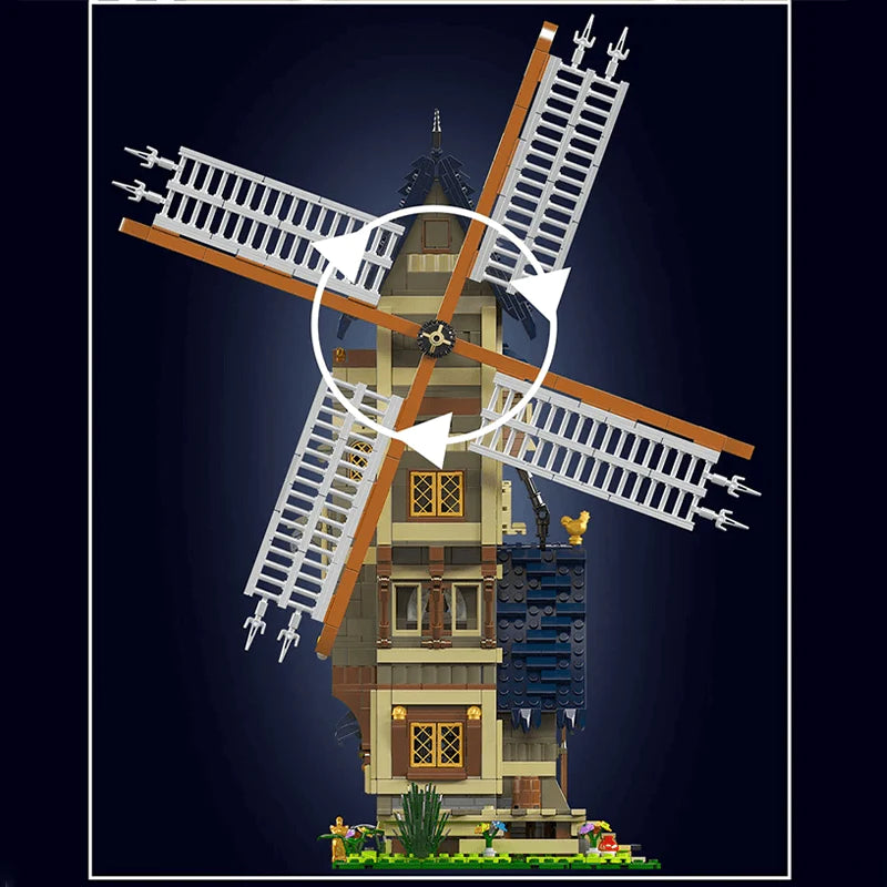 MIDDLE AGES WINDMILL | 1583PCS