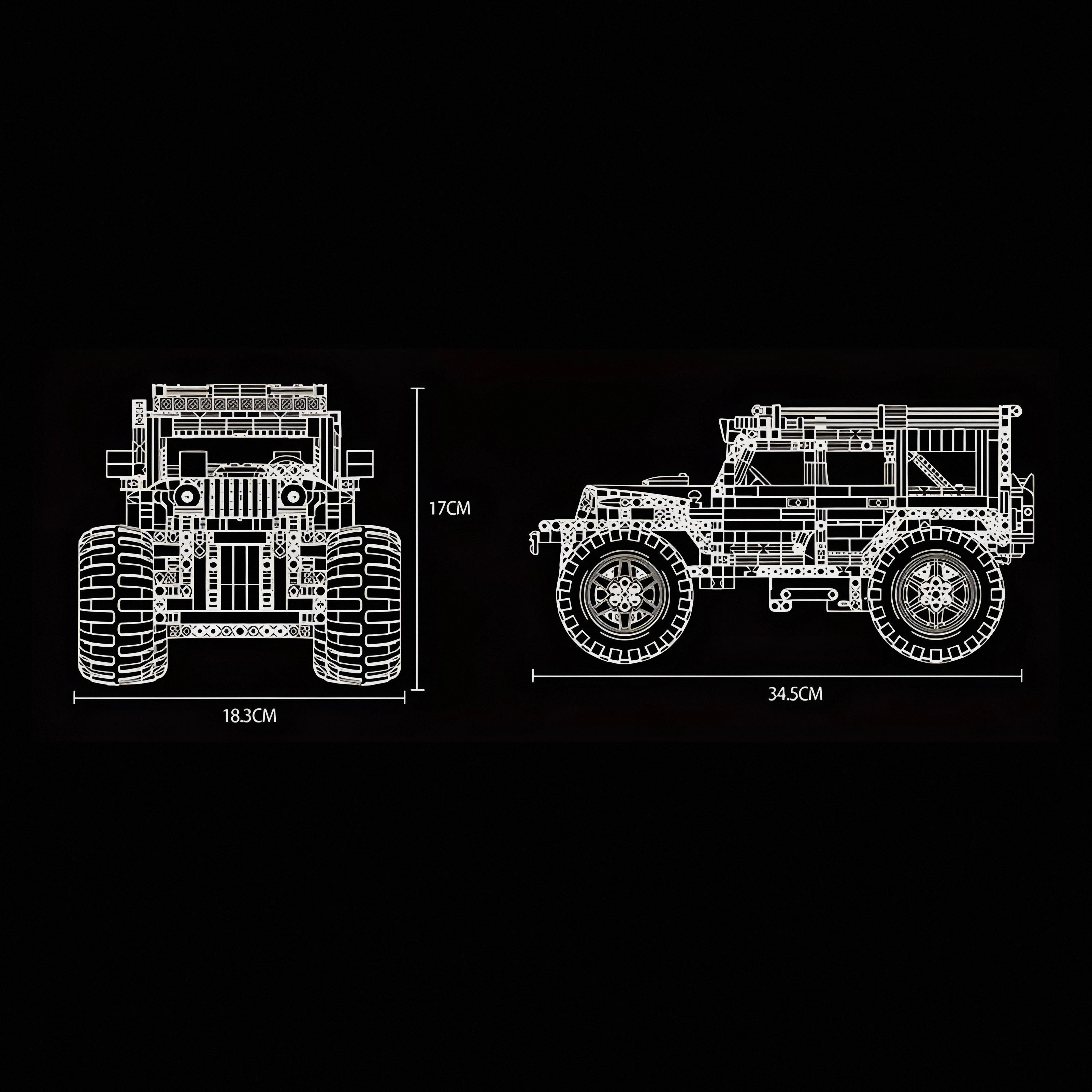 REMOTE CONTROLLED OVERSIZED OFF ROADER | 1289PCS