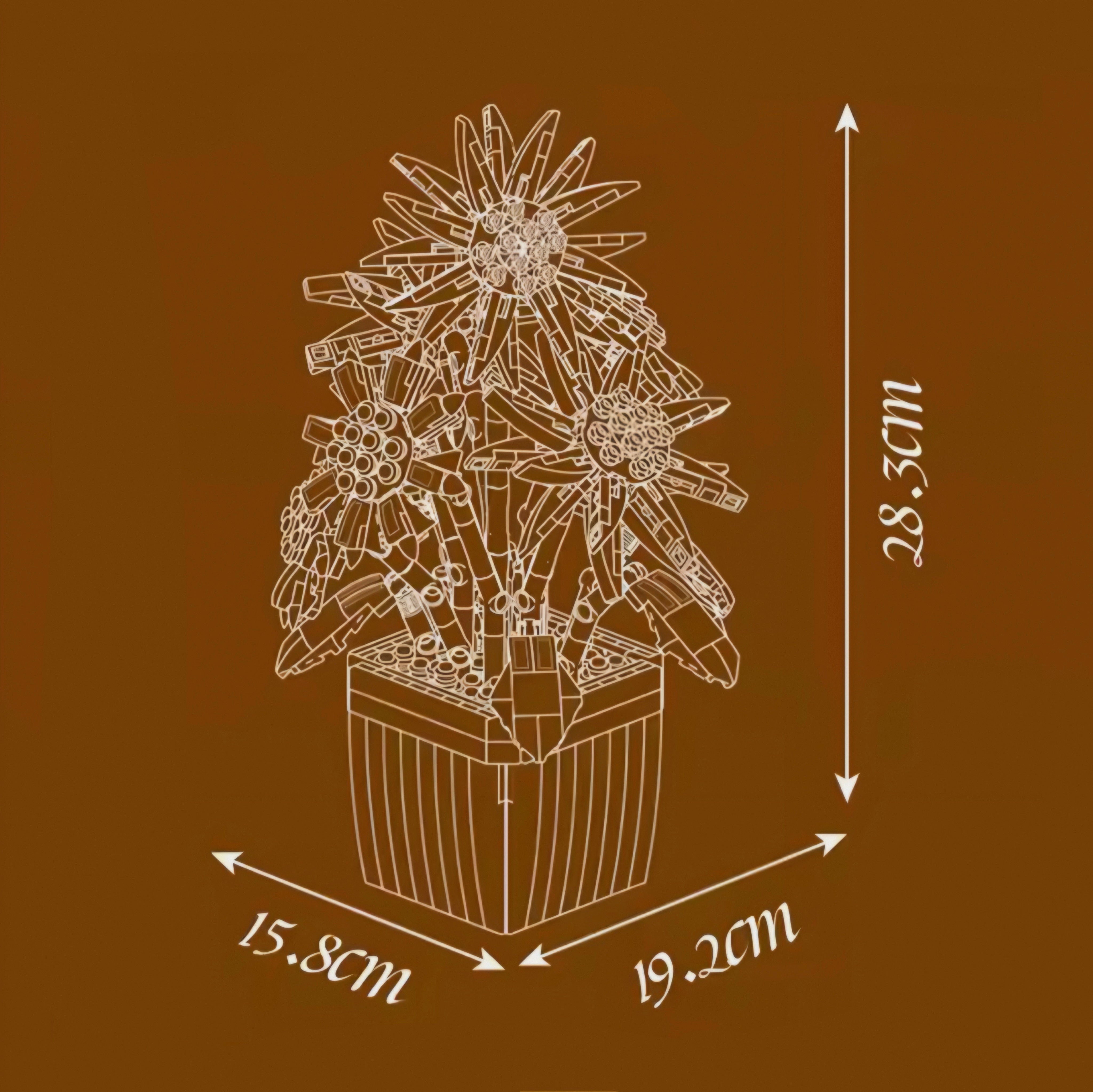 Sunflower Bloom Pot | 858pcs