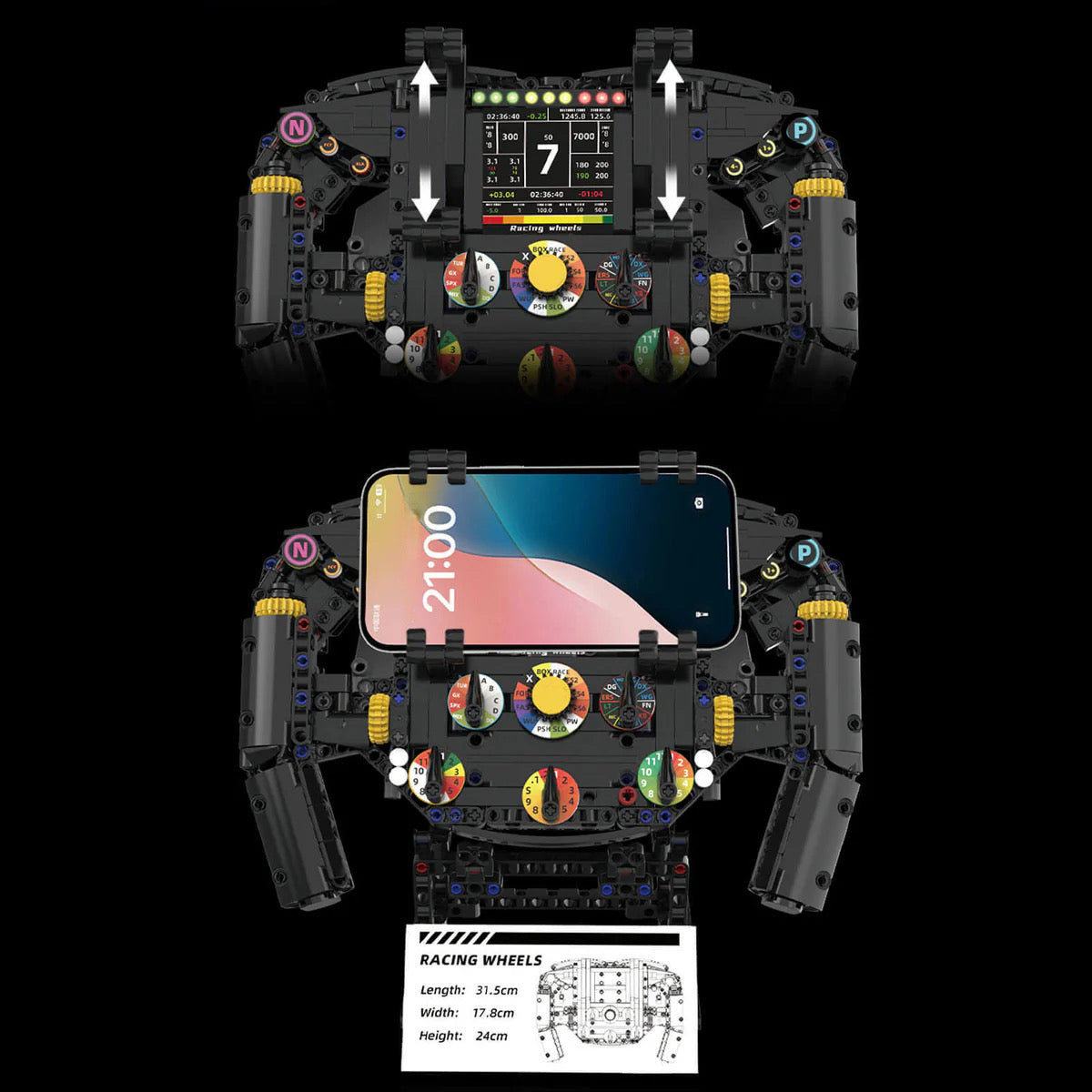 1:1 Grand Prix Steering Wheel | 834pcs