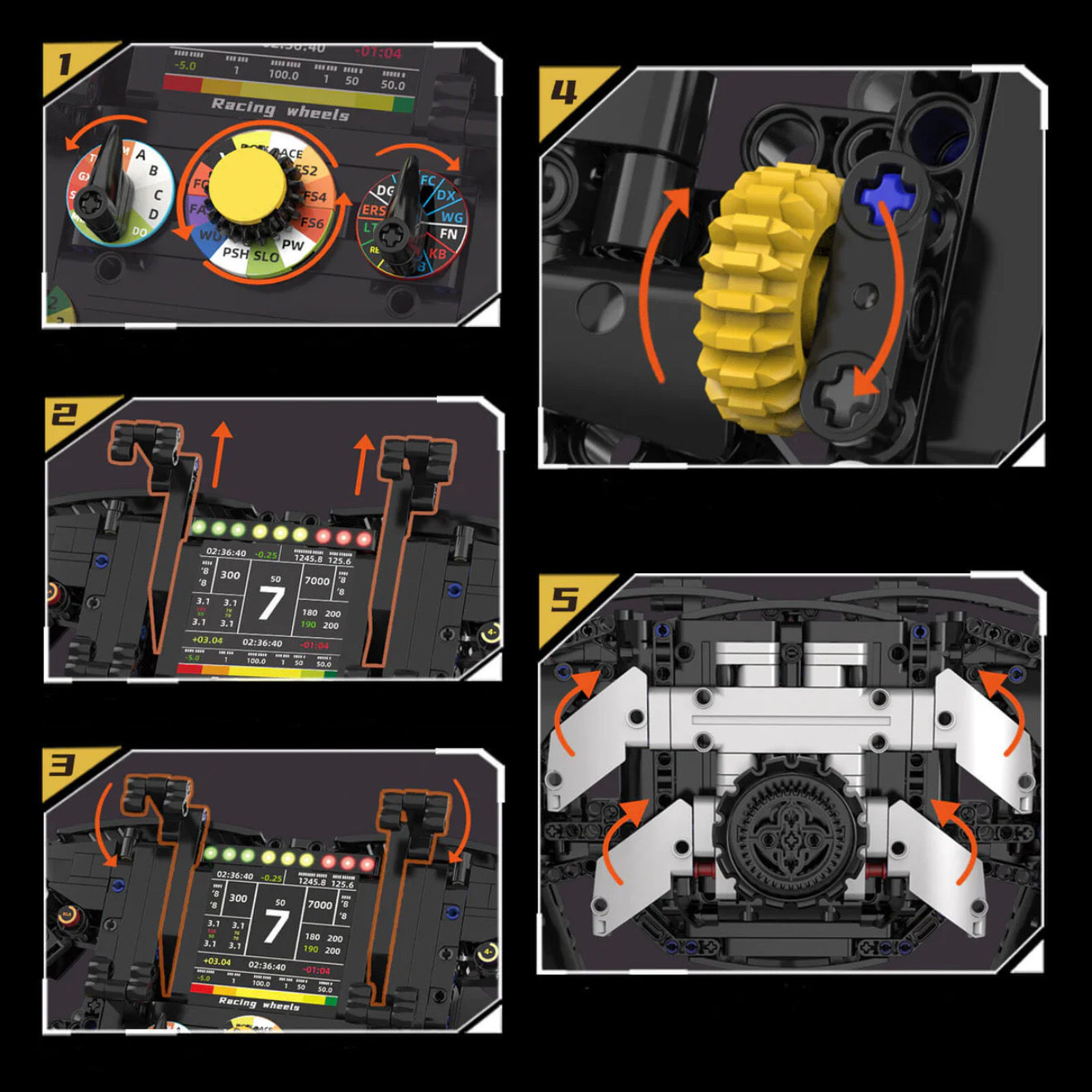 1:1 Grand Prix Steering Wheel | 834pcs