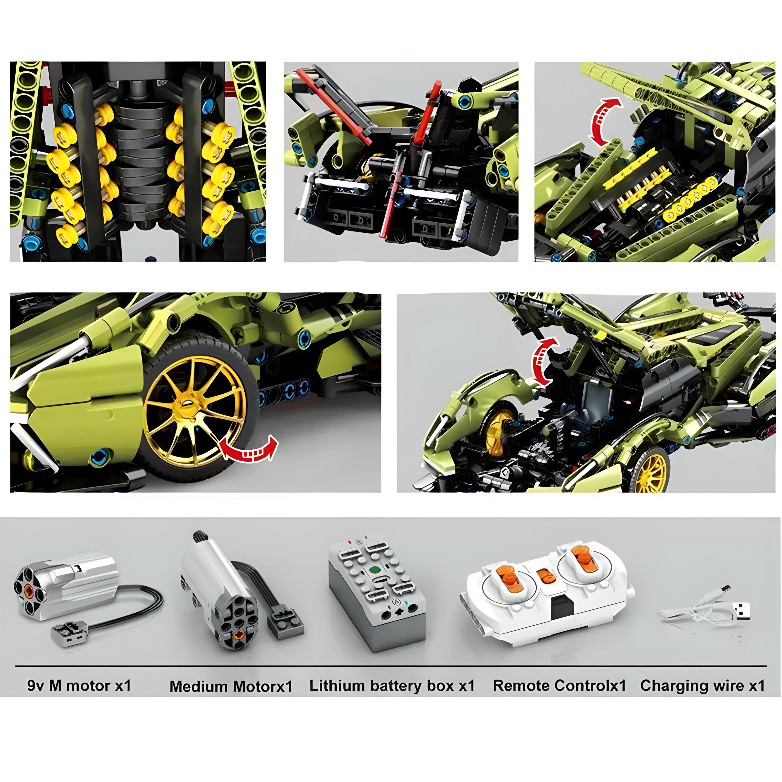 REMOTE CONTROLLED ITALIAN CONCEPT | 1039PCS