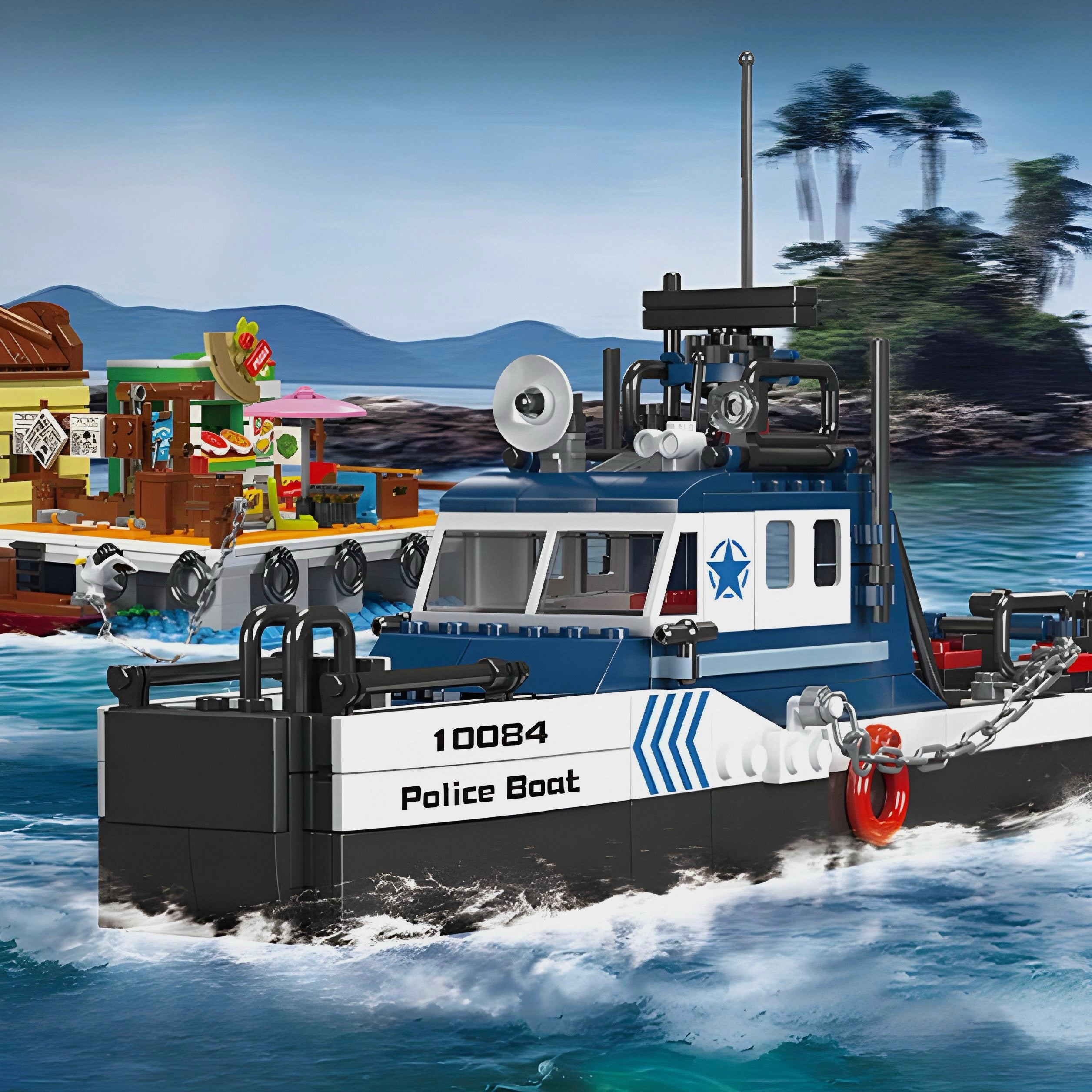 POLICE BOAT | 415PCS