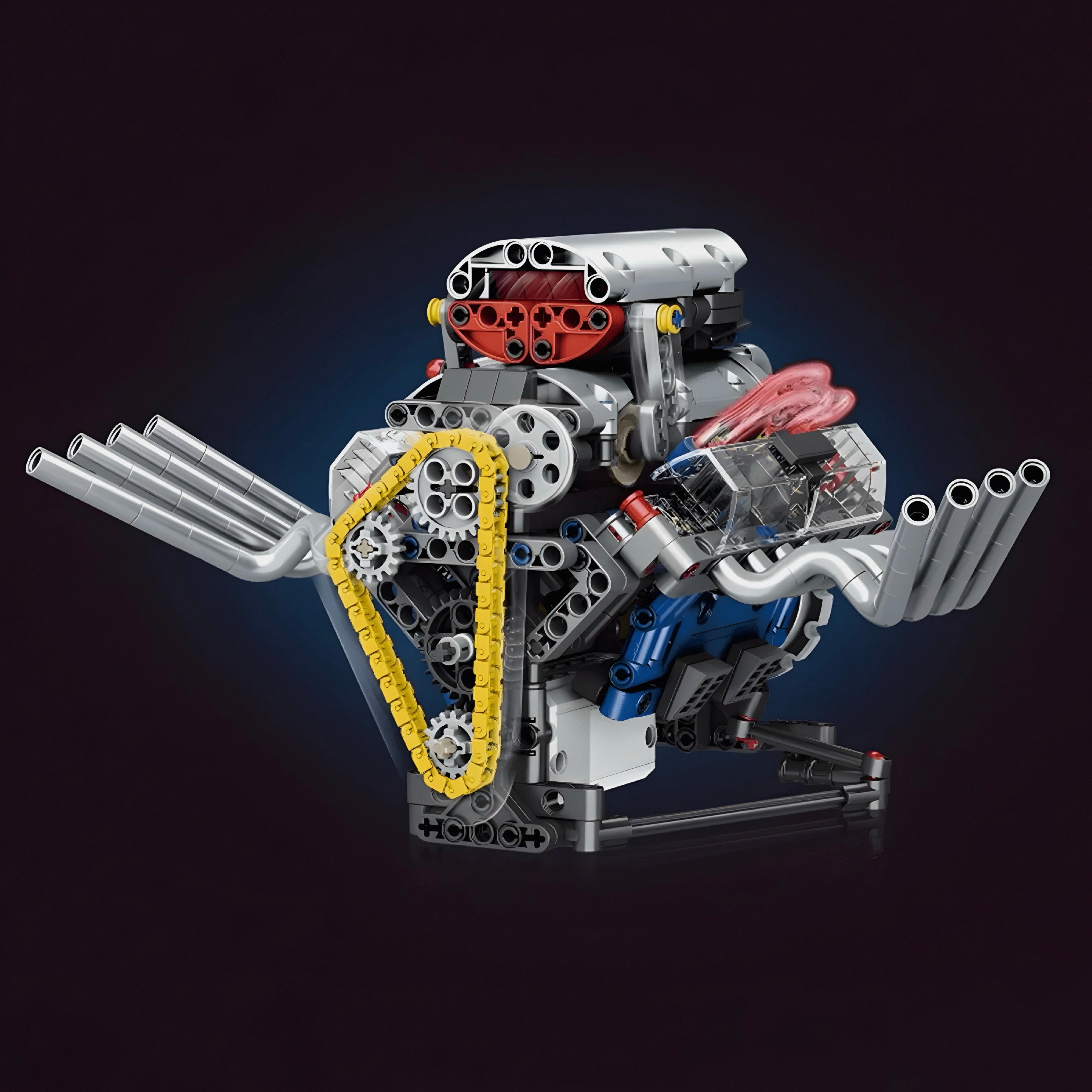 MOTORISED DRAGSTER V8 | 662PCS