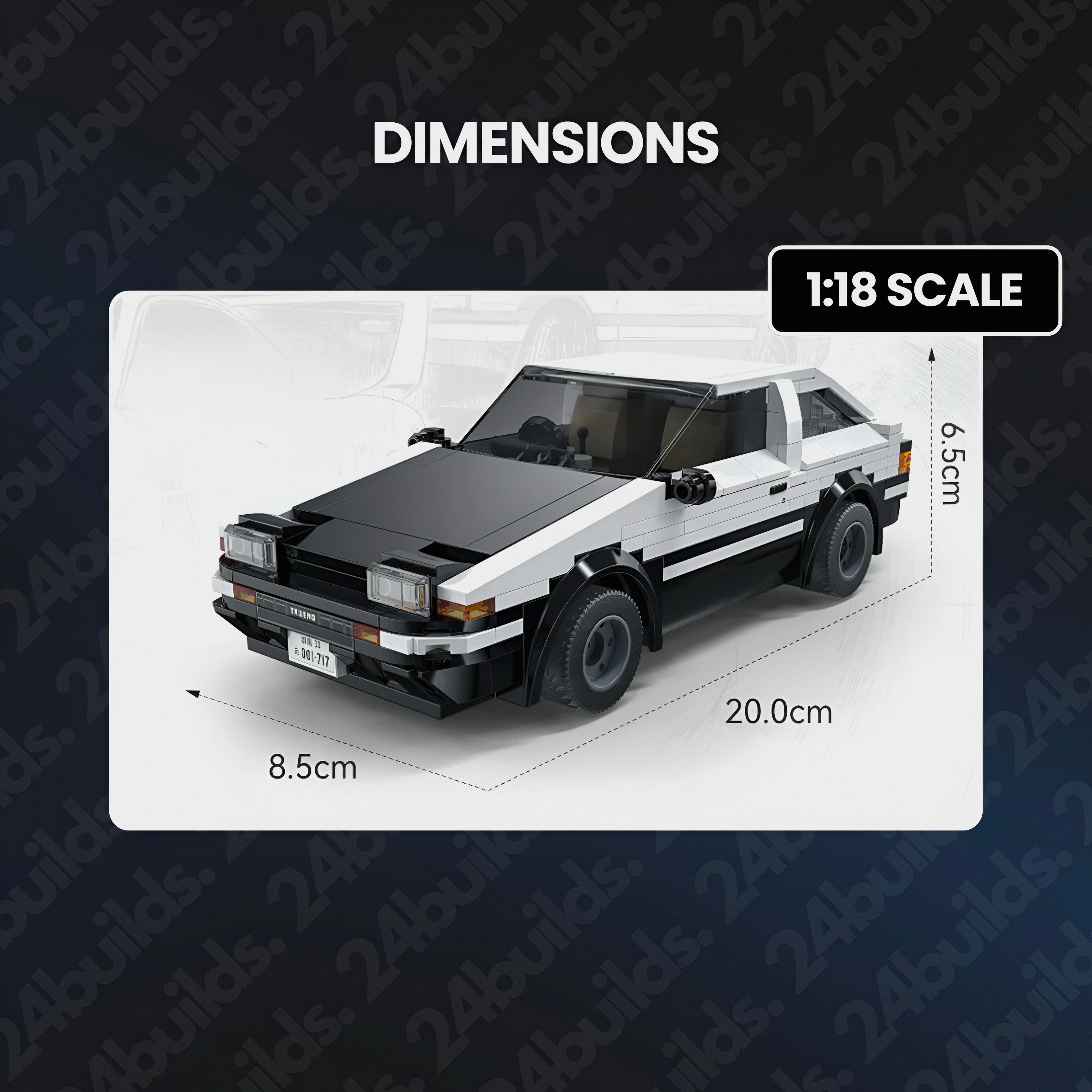 REMOTE CONTROLLED INITIAL D AE86 | 326PCS
