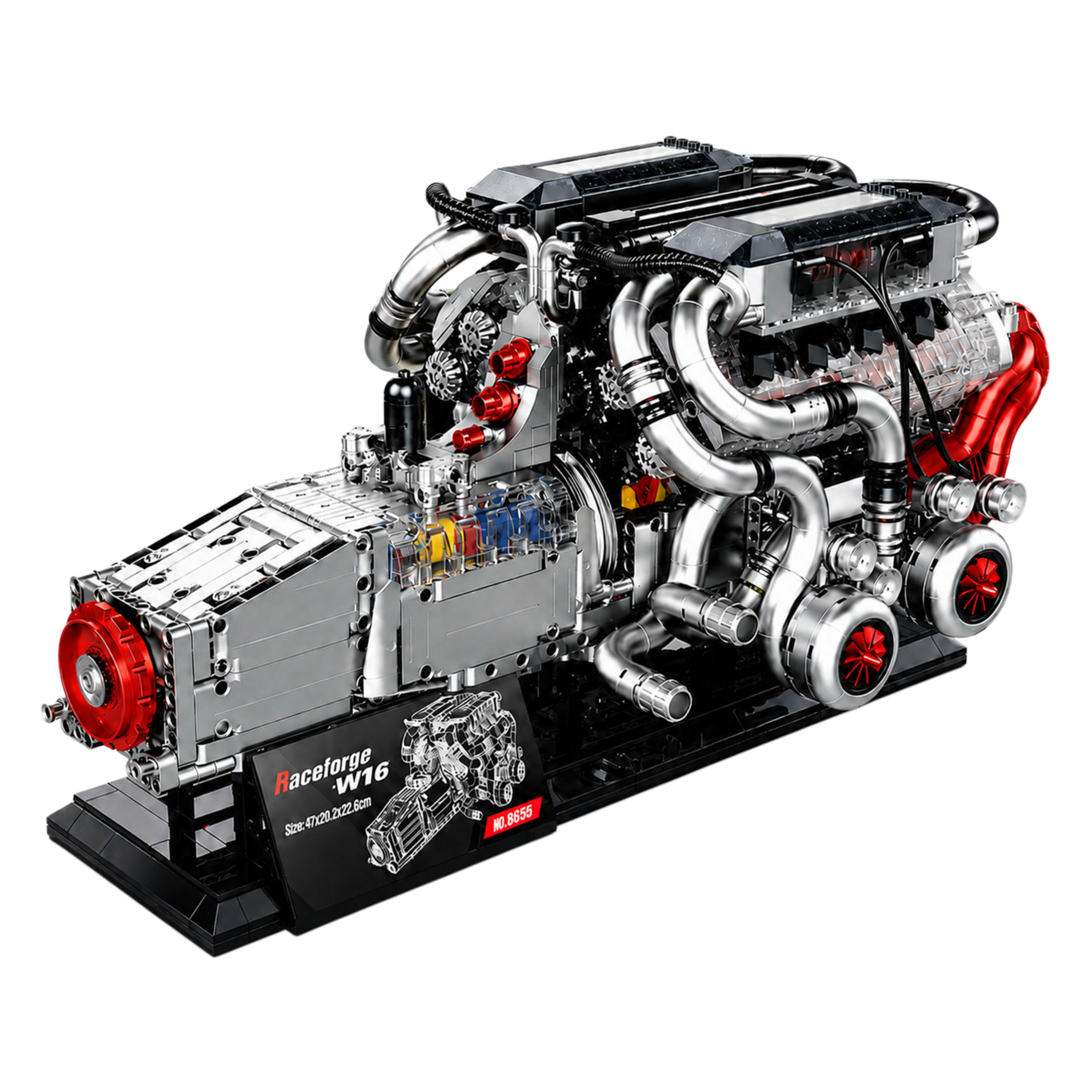 Motorised W16 Powertrain Engine