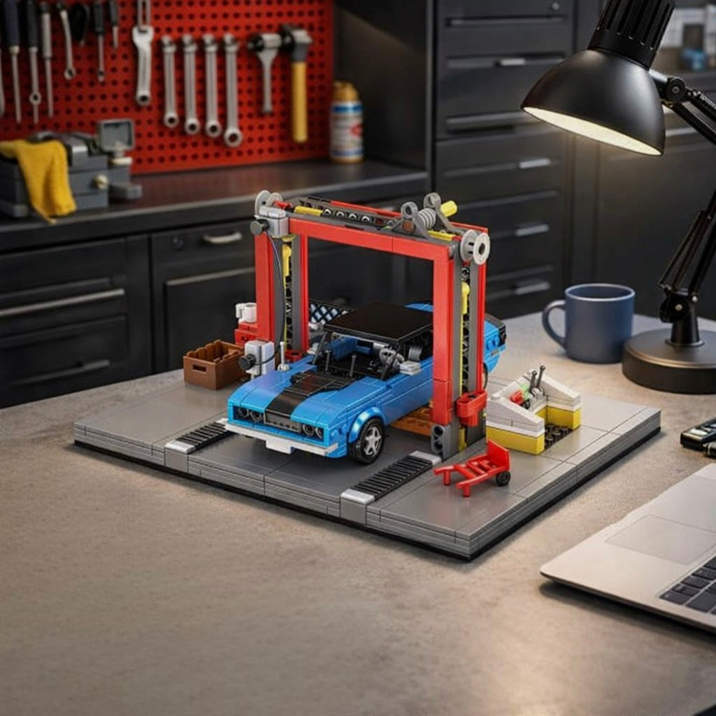 70s American Auto Repair Shop | 856pcs