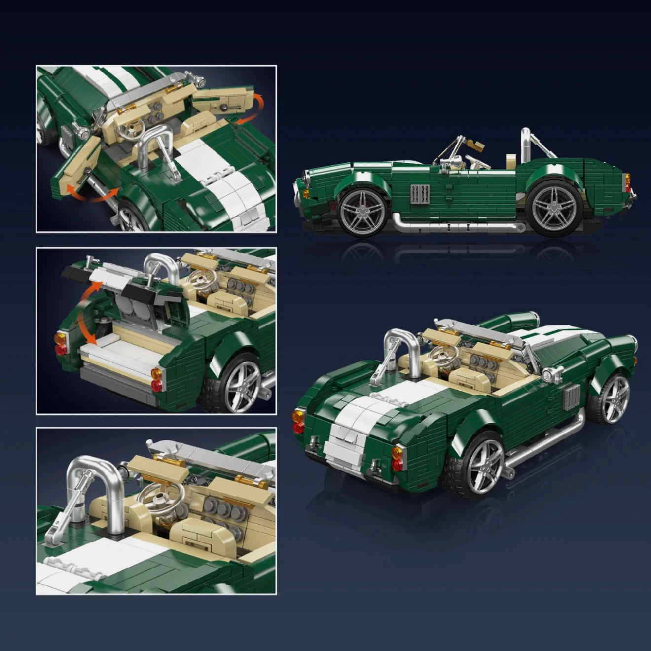 American V8 Classic Roadster | 1198pcs