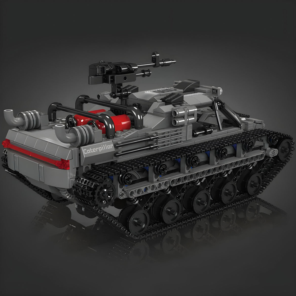 Drive it by remote with a rotating machine gun