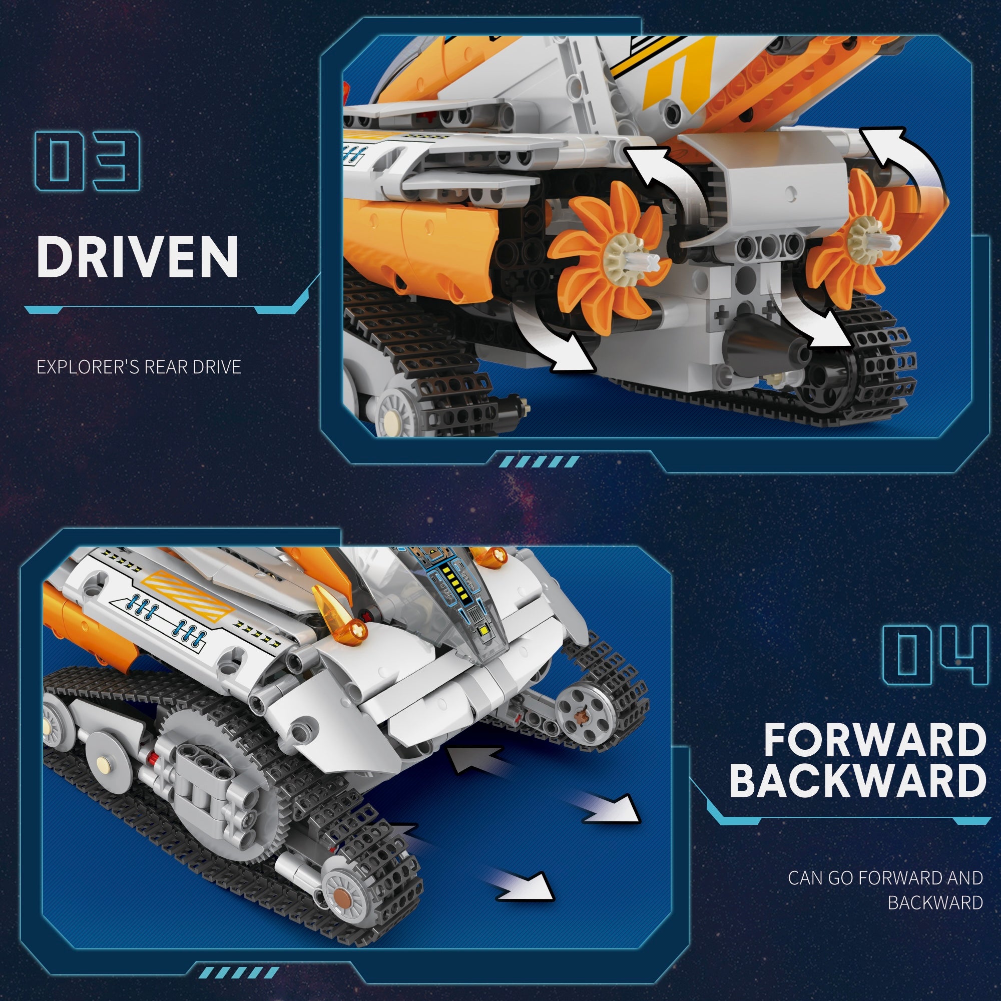 Remote Controlled Intergalactic Explorer | 704pcs