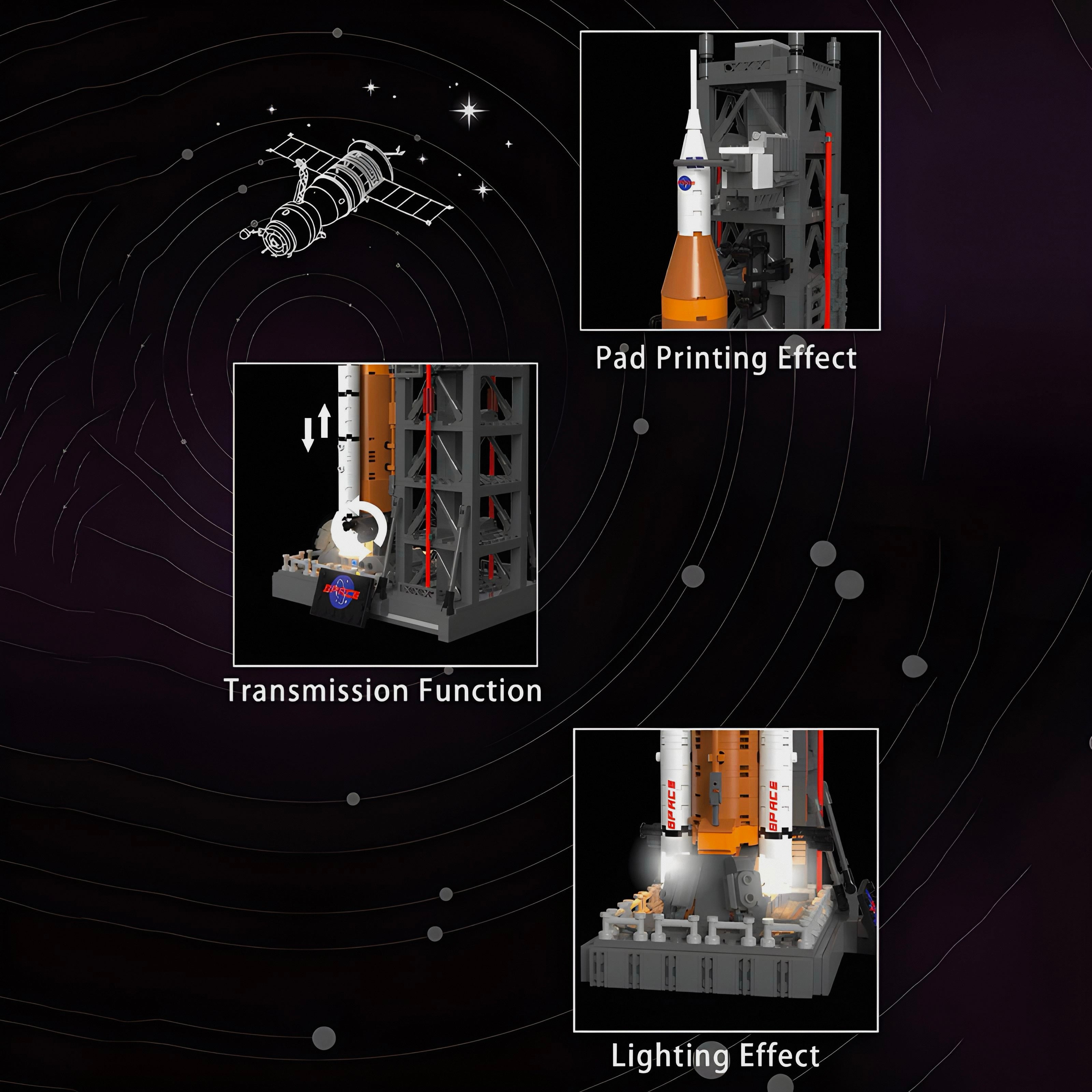 MOON LANDING: SLS SPACE LAUNCH SYSTEM | 908PCS