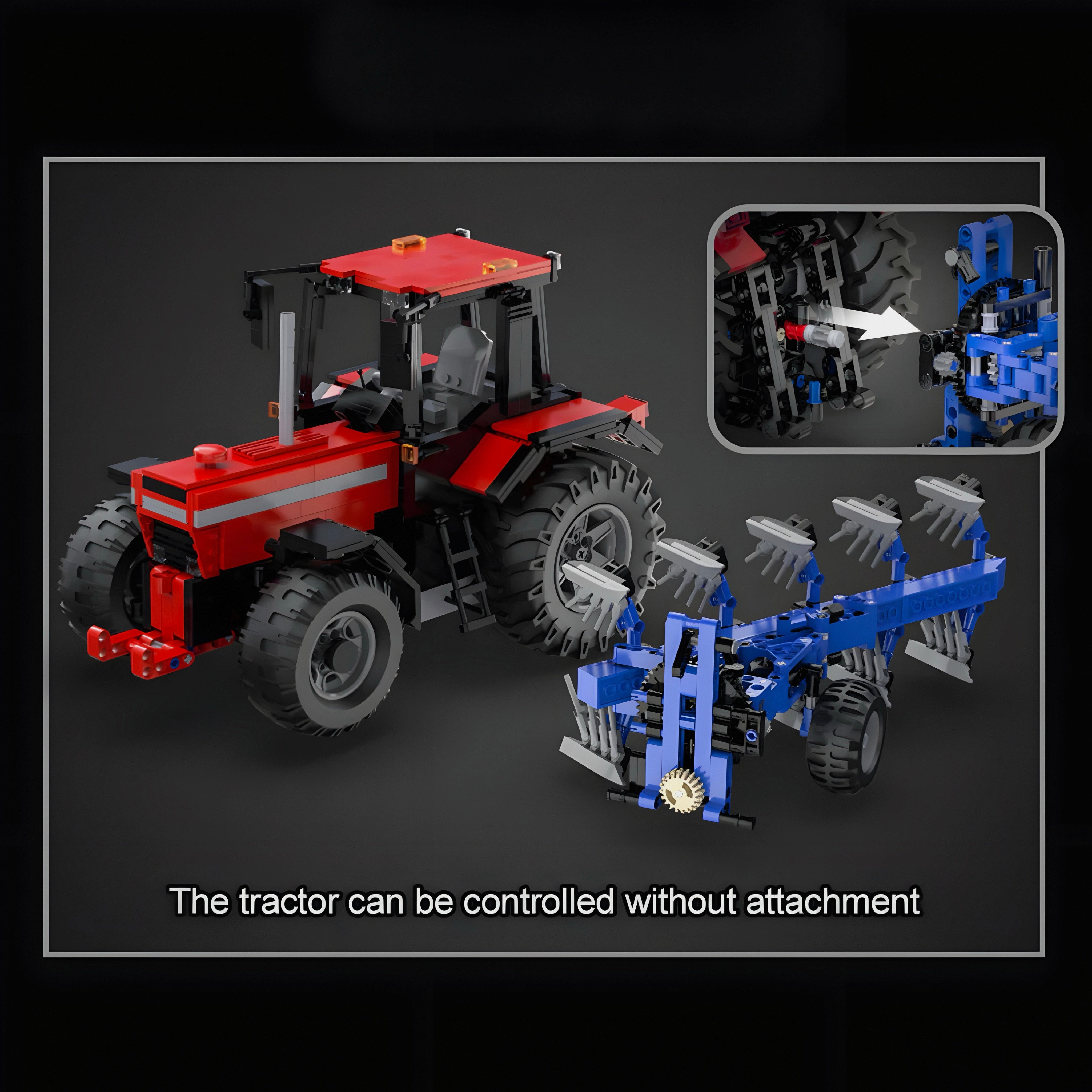 REMOTE CONTROLLED PLOWING TRACTOR | 1676PCS