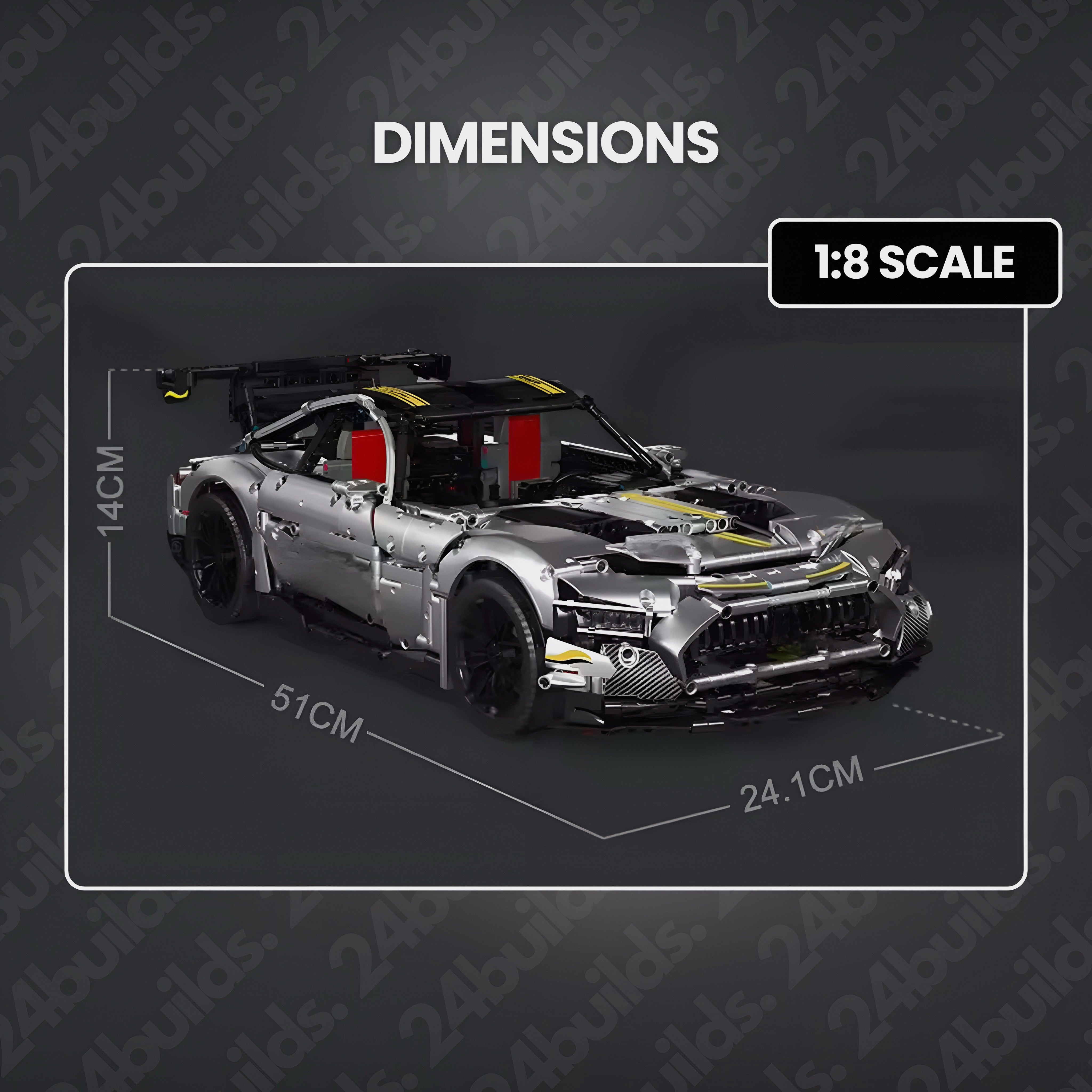 REMOTE CONTROLLED GERMAN GT-R | 2872PCS