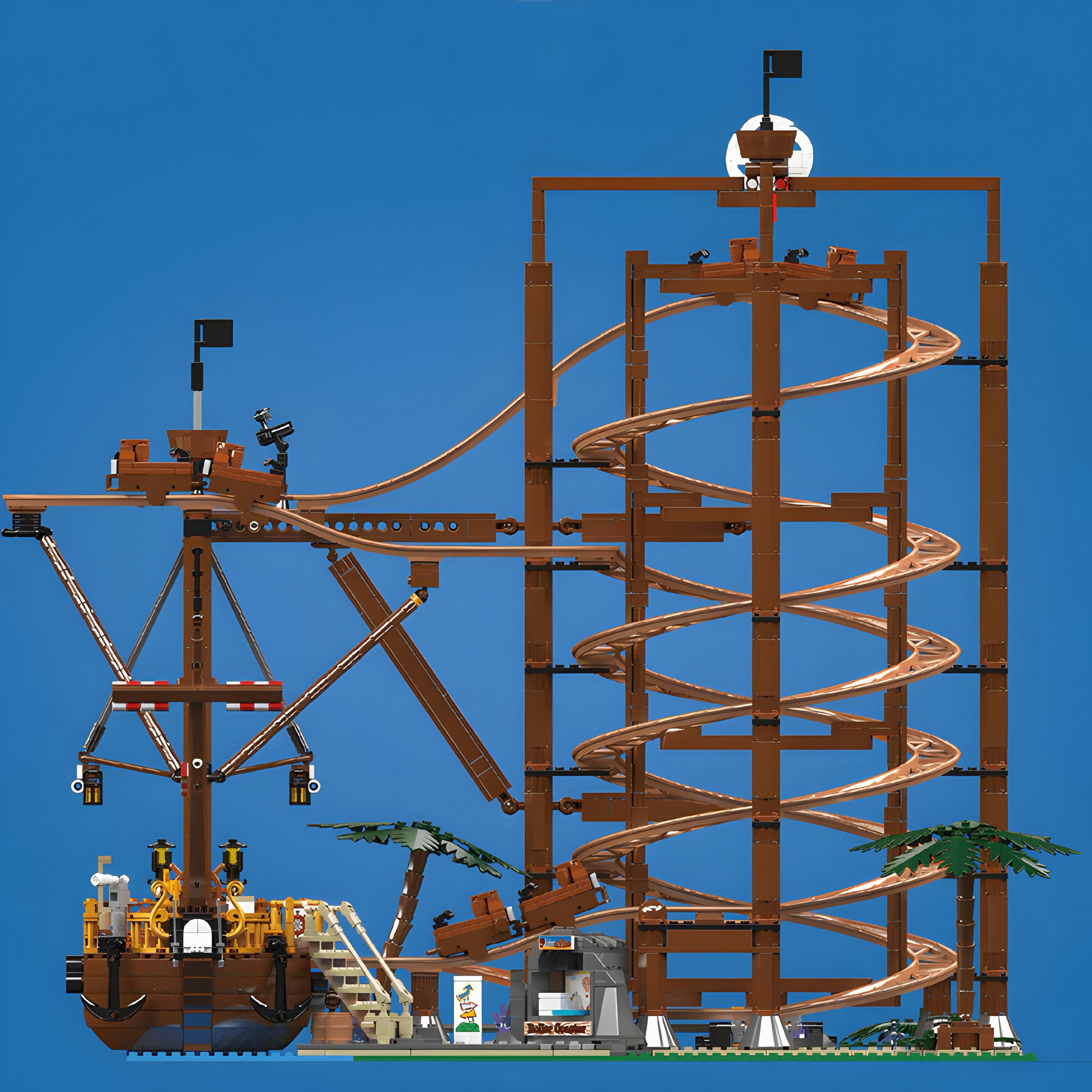 THE PIRATE ROLLER COASTER | 2173PCS