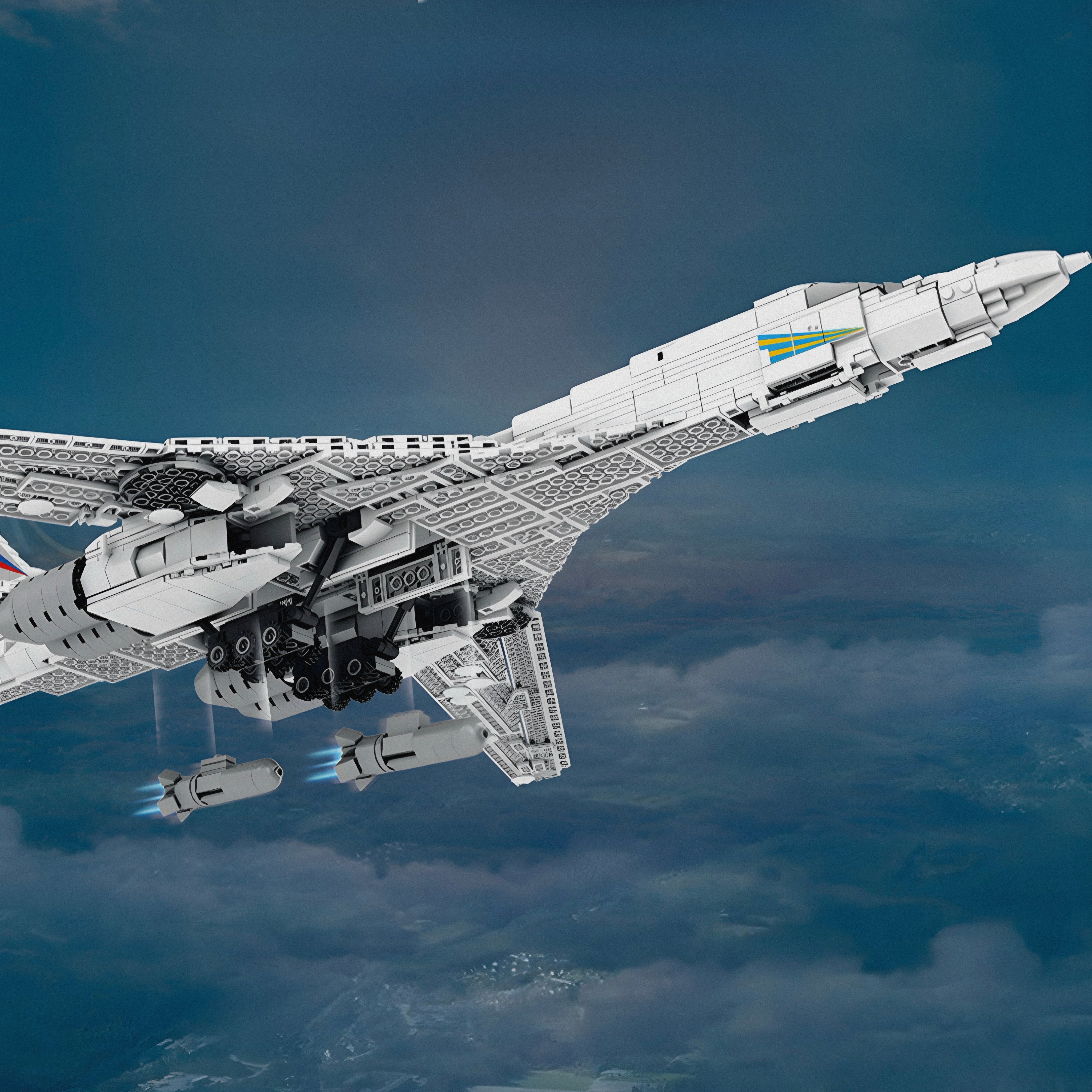 TU-160 STRATEGIC BOMBER | 1598PCS
