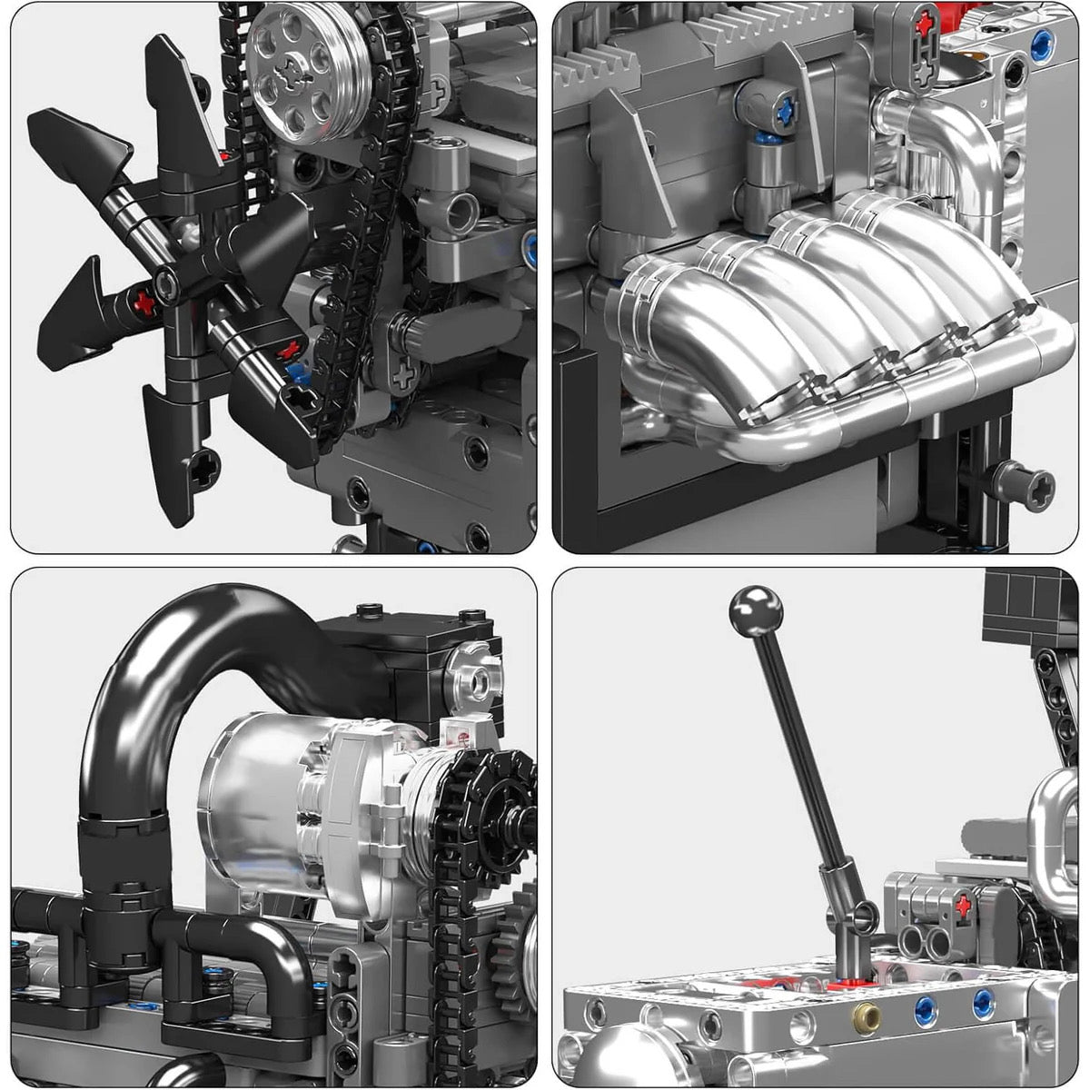 Motorised Rotary Engine | 1130pcs