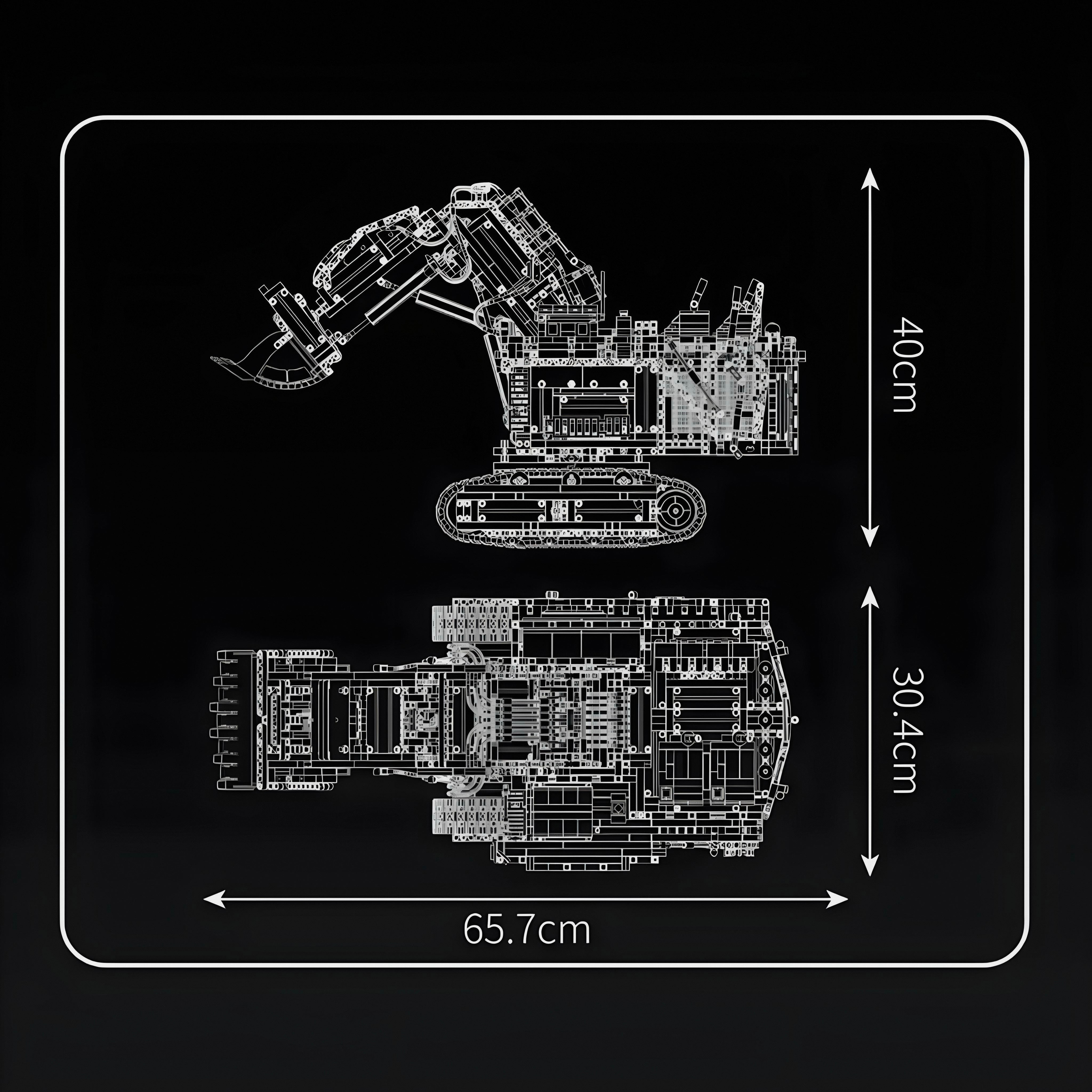 REMOTE CONTROLLED HEAVY DUTY EXCAVATOR | 4768PCS